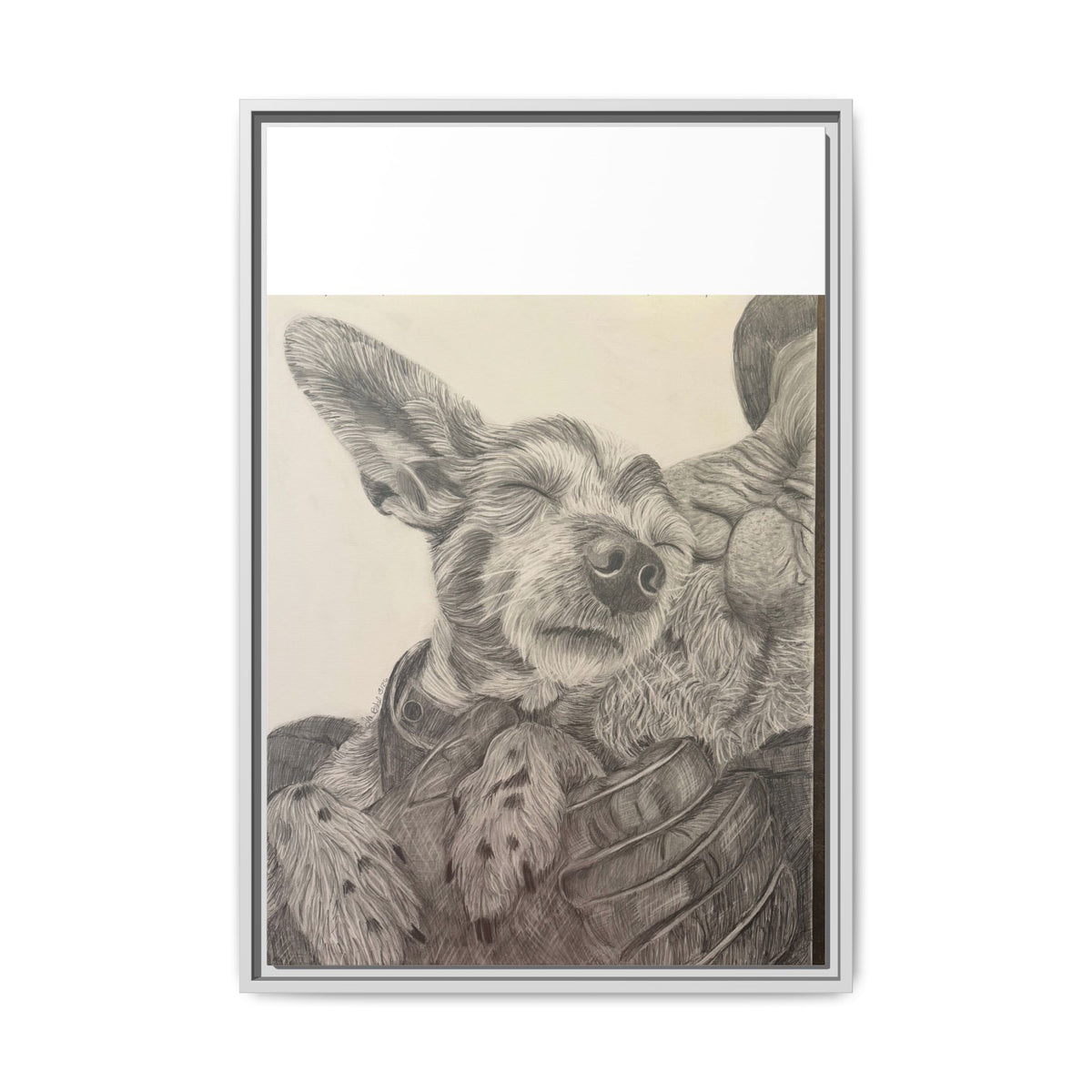 Love needs no address  Matte Canvas (Framed)