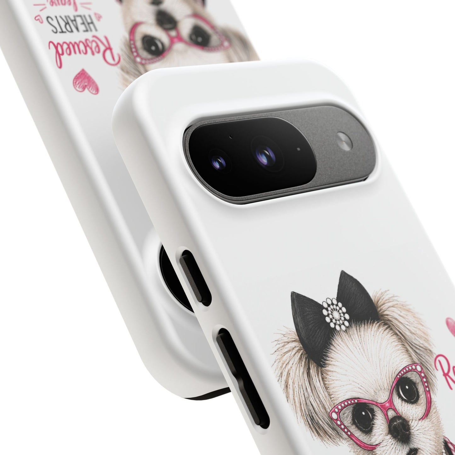 Rescued Hearts Paw Prints Phone Case
