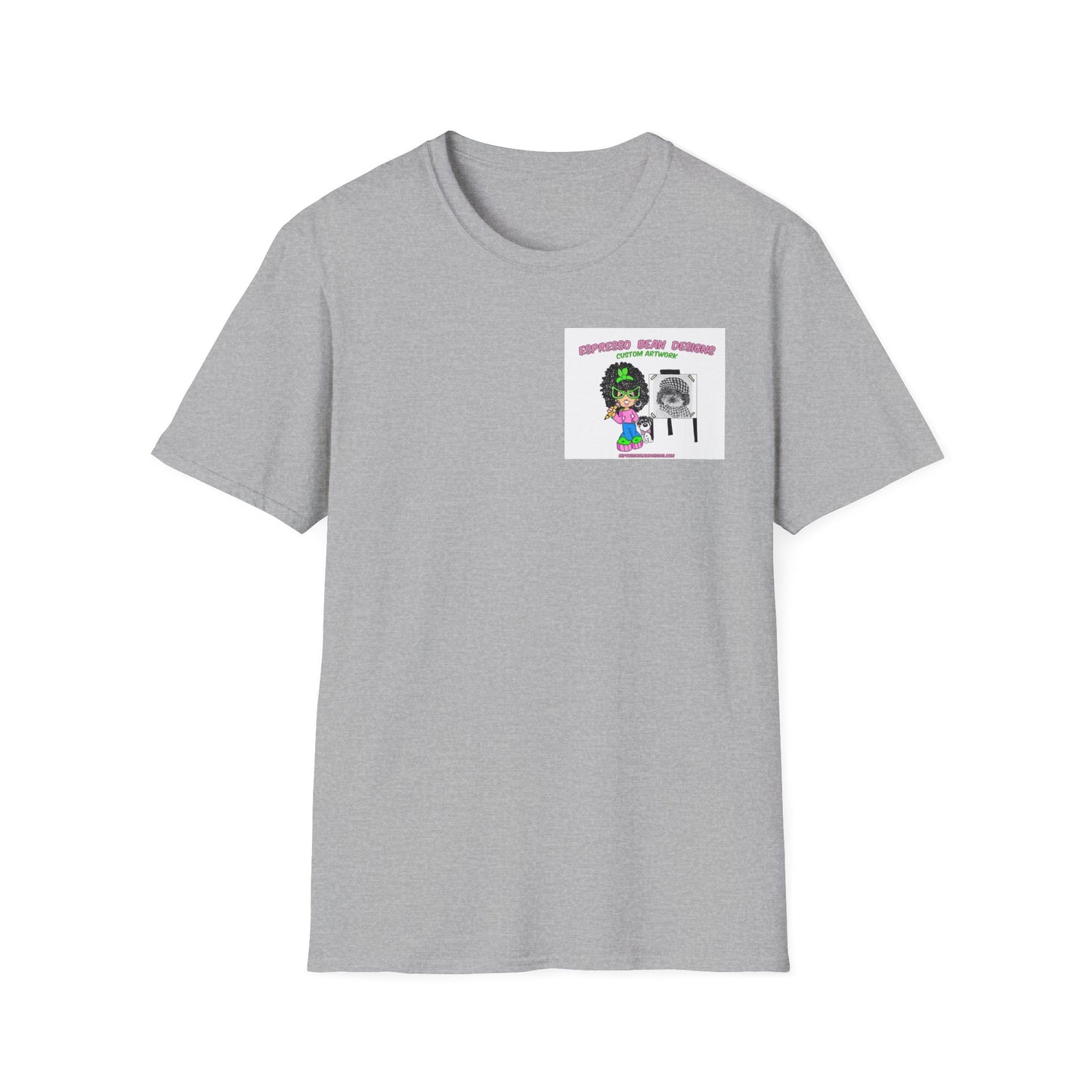 T-shirt. Muffin a real rescued doggie