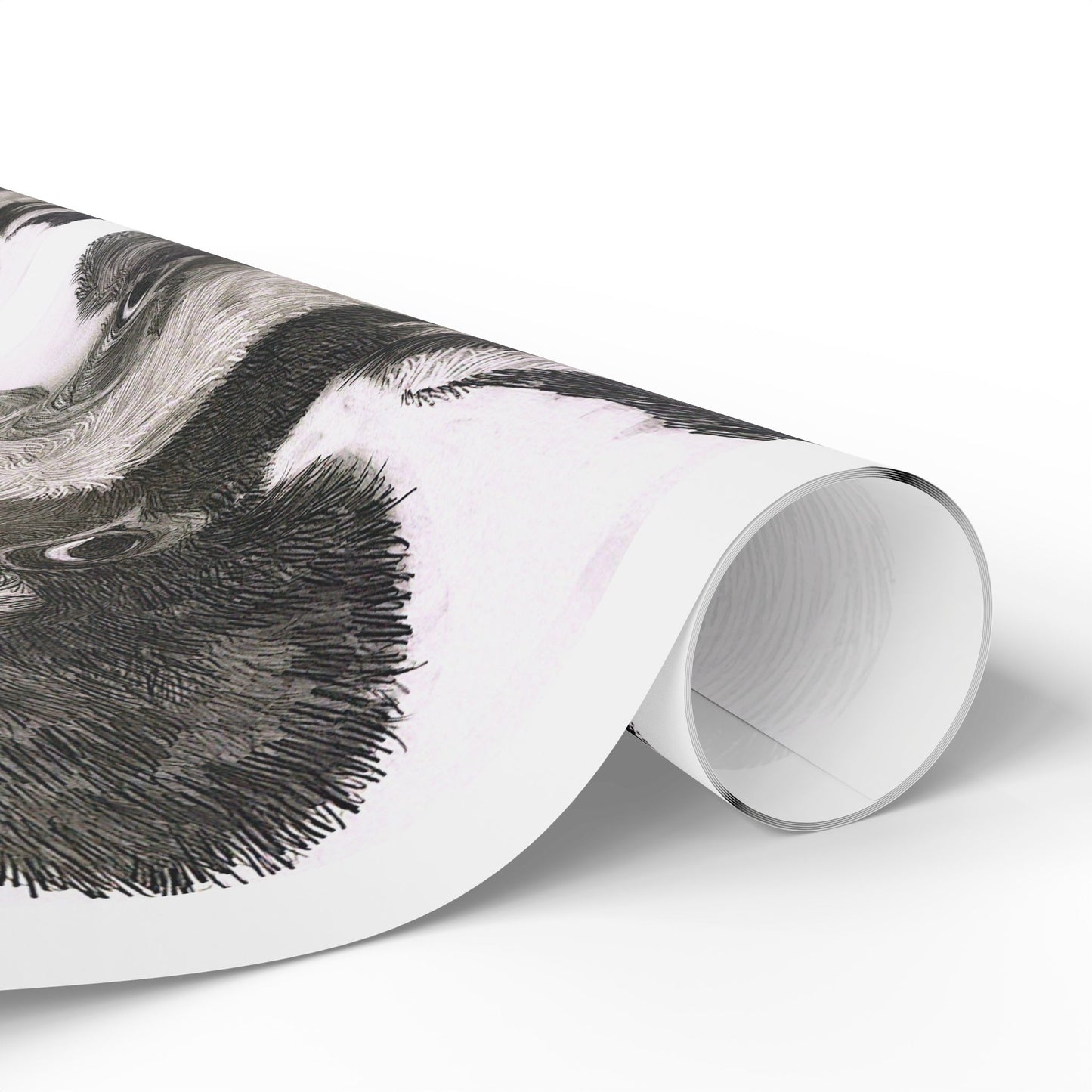 Cow Pattern Wrapping Paper — Black & White Animal Print Gift Wrap