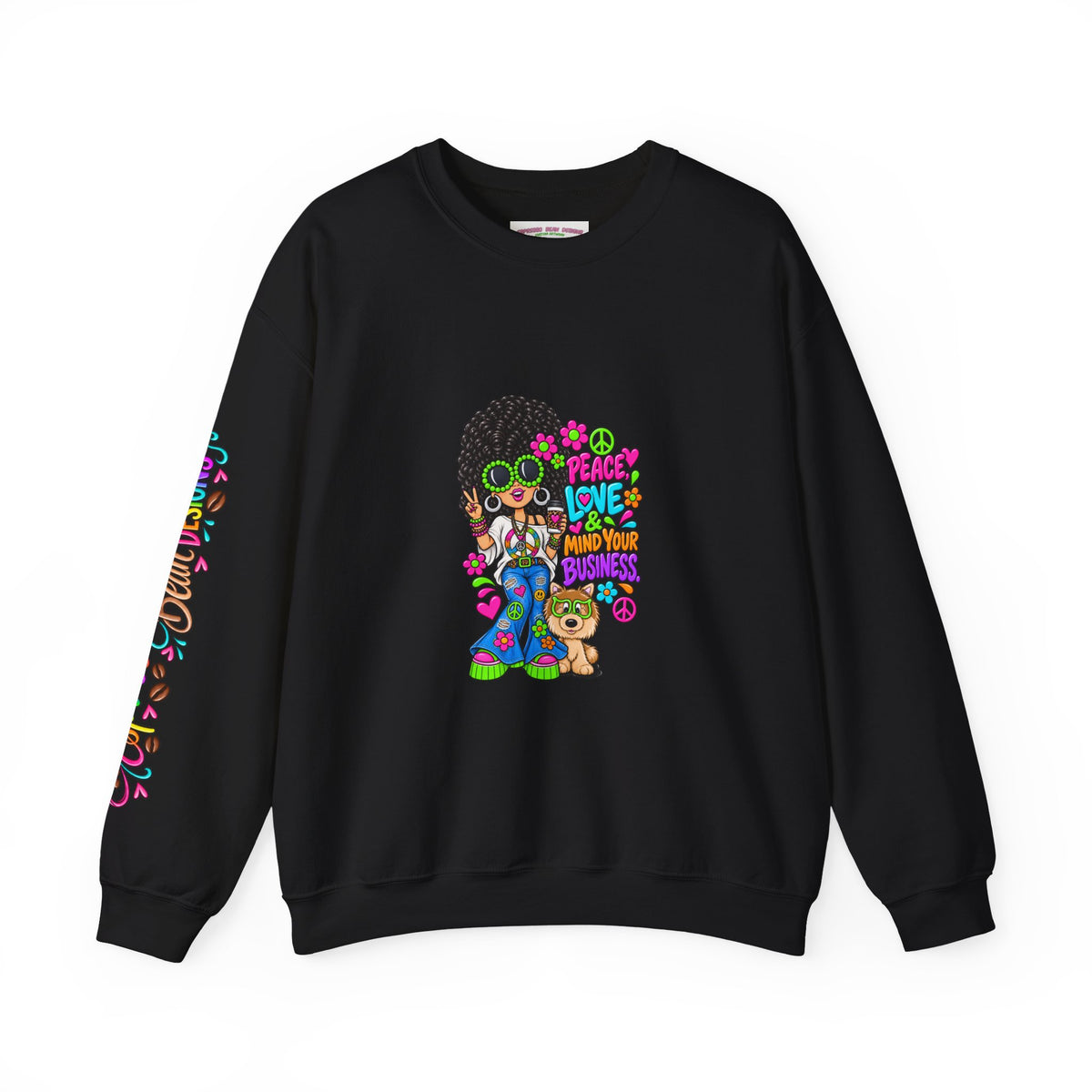 Retro Peace & Love Sweatshirt