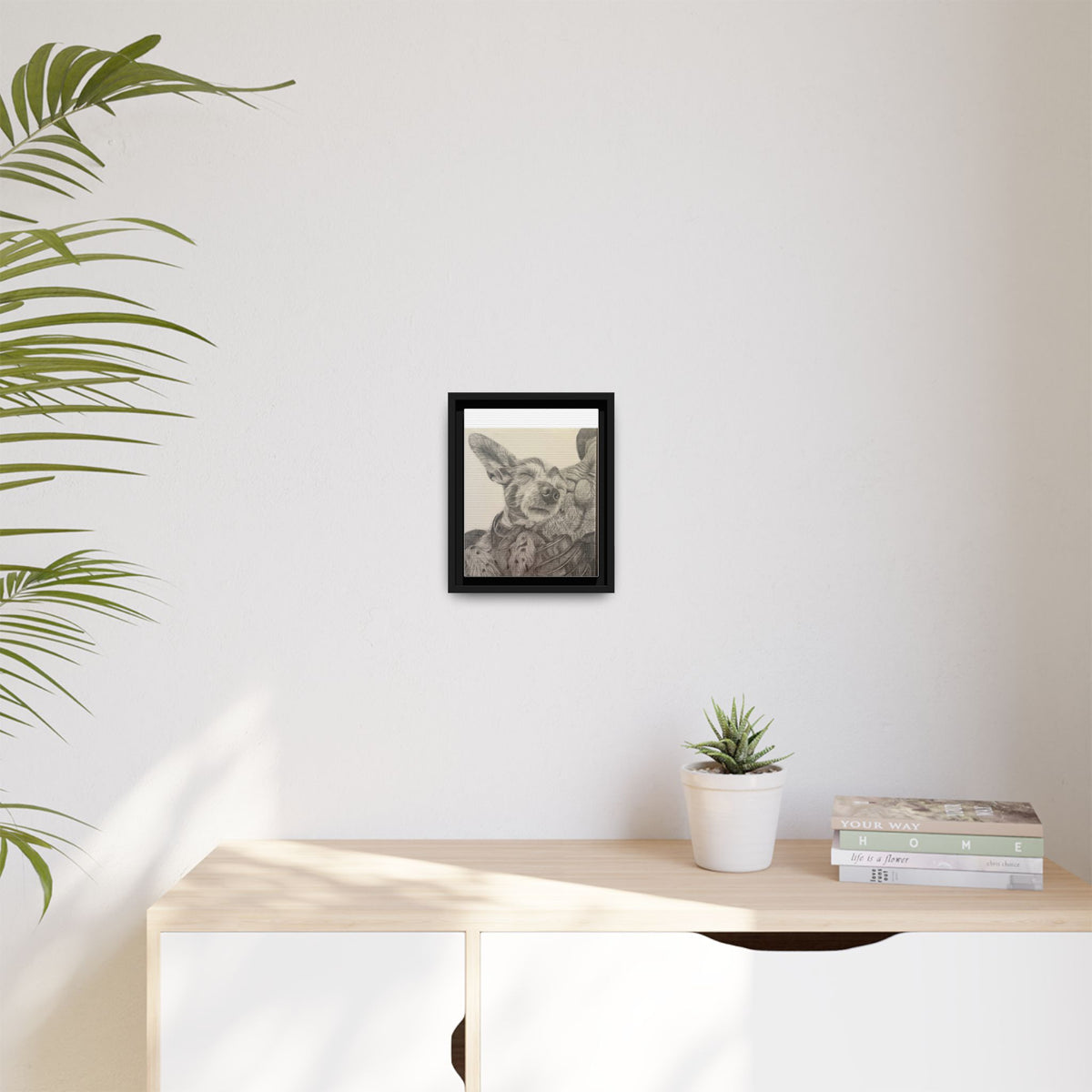 Love needs no address  Matte Canvas (Framed)
