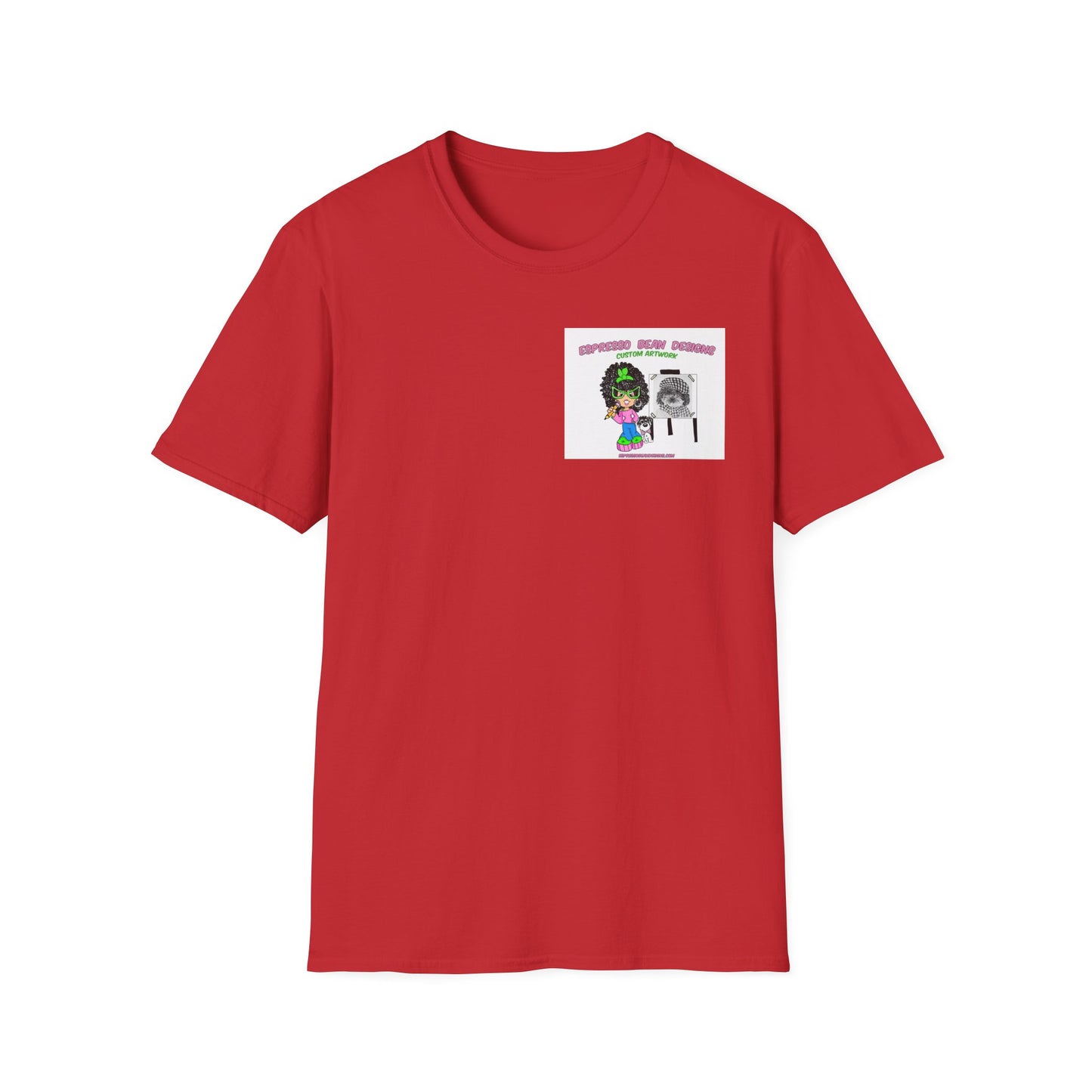 T-shirt. Muffin a real rescued doggie