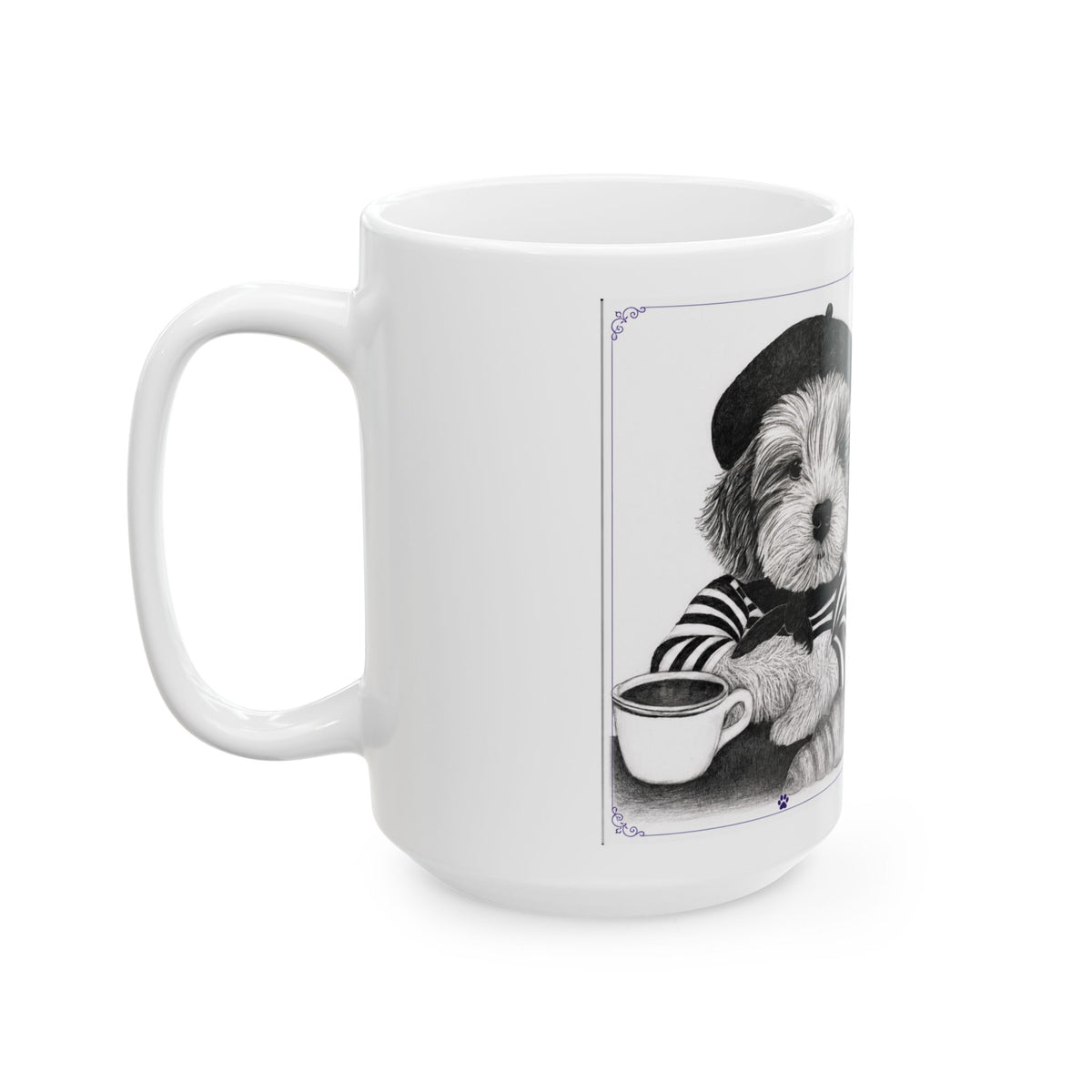 Pierre the Pup Ceramic mug (11oz, 15oz)