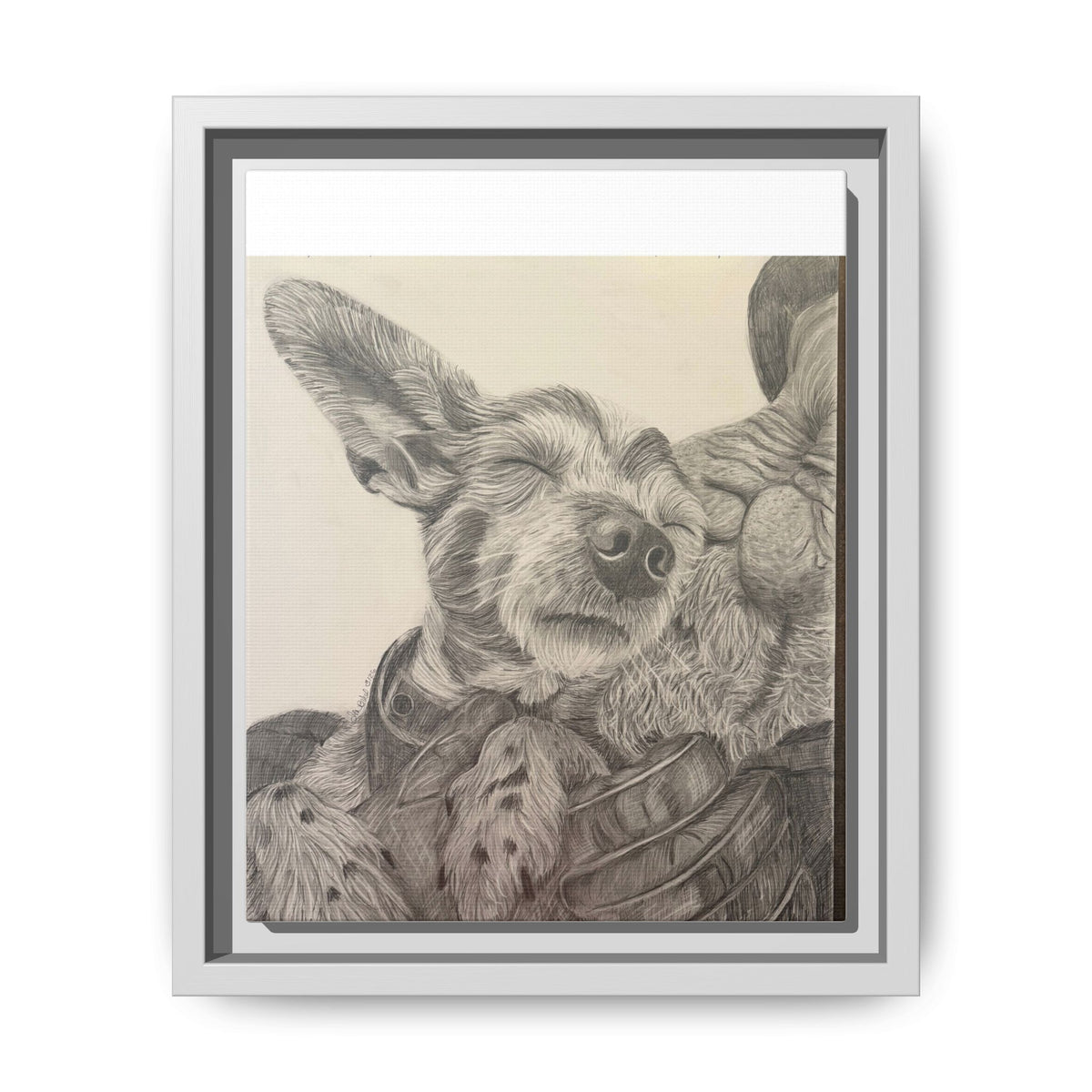 Love needs no address  Matte Canvas (Framed)