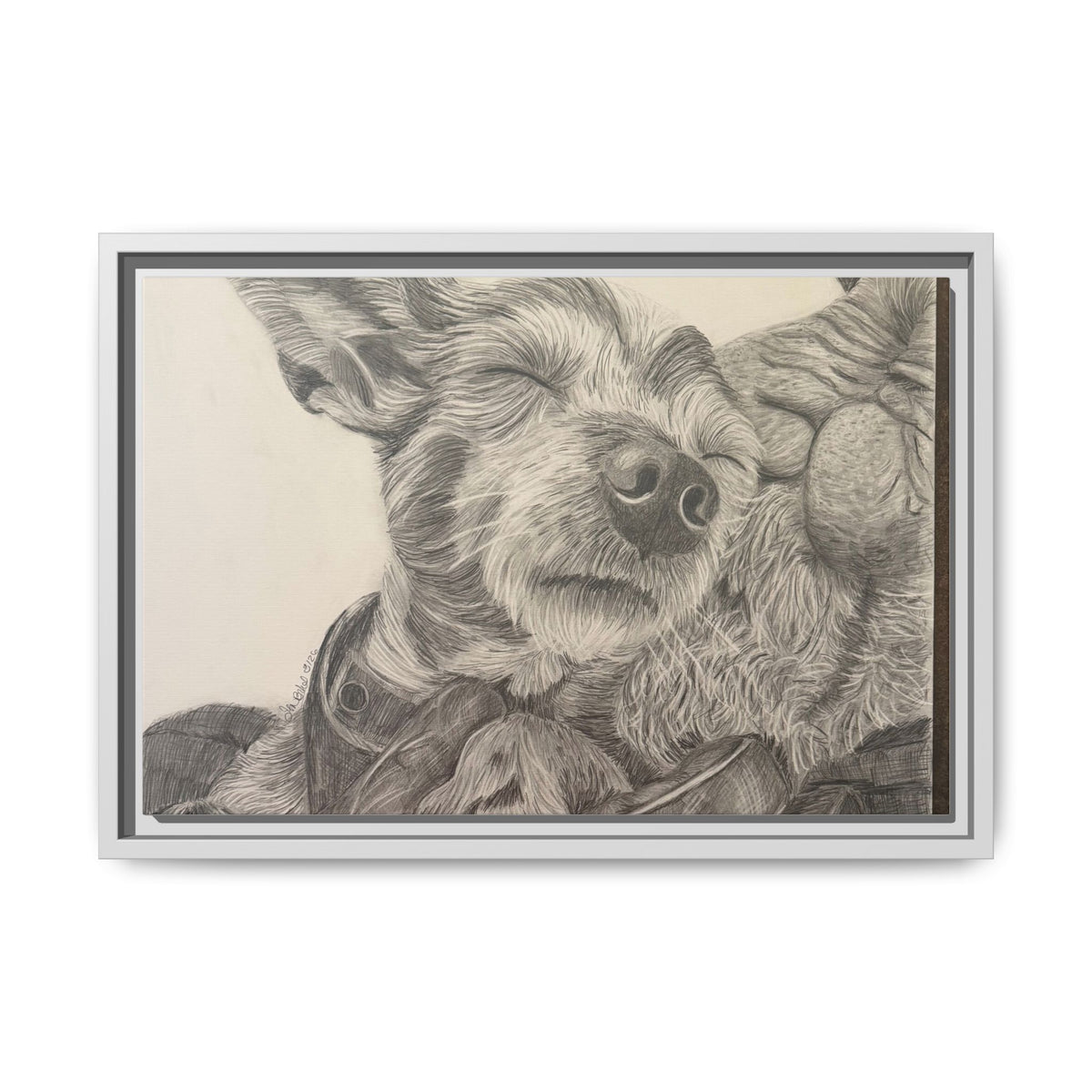 Love needs no address  Matte Canvas (Framed)