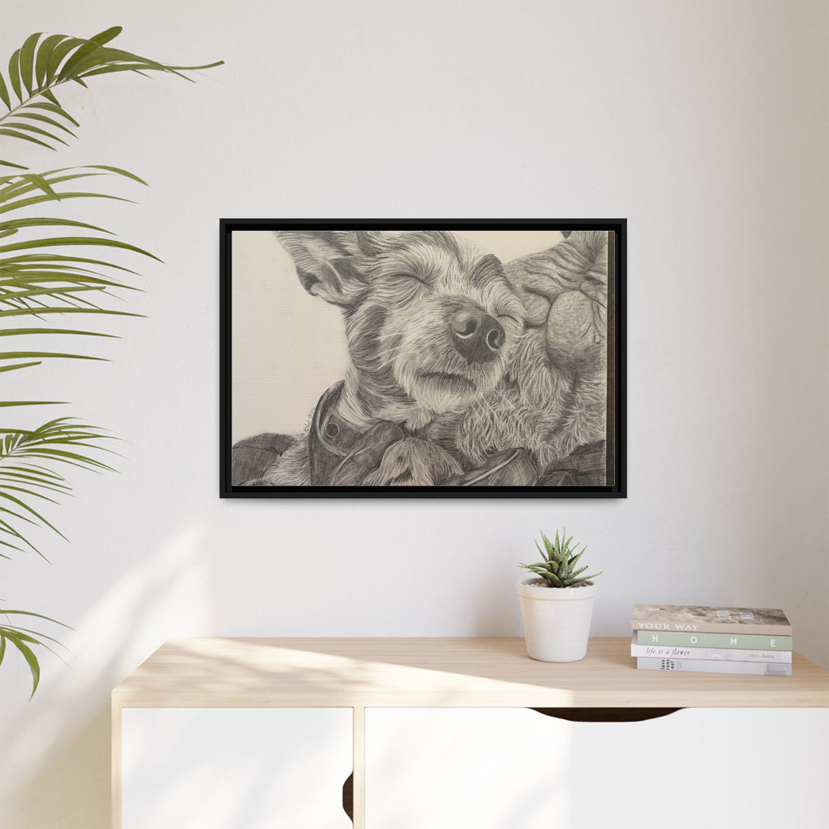 Love needs no address  Matte Canvas (Framed)