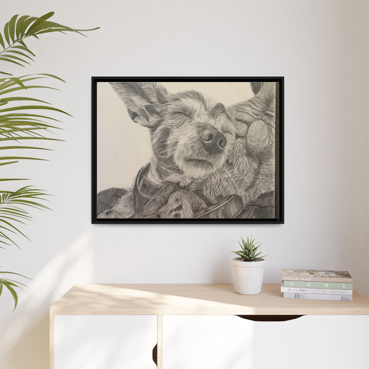 Love needs no address  Matte Canvas (Framed)