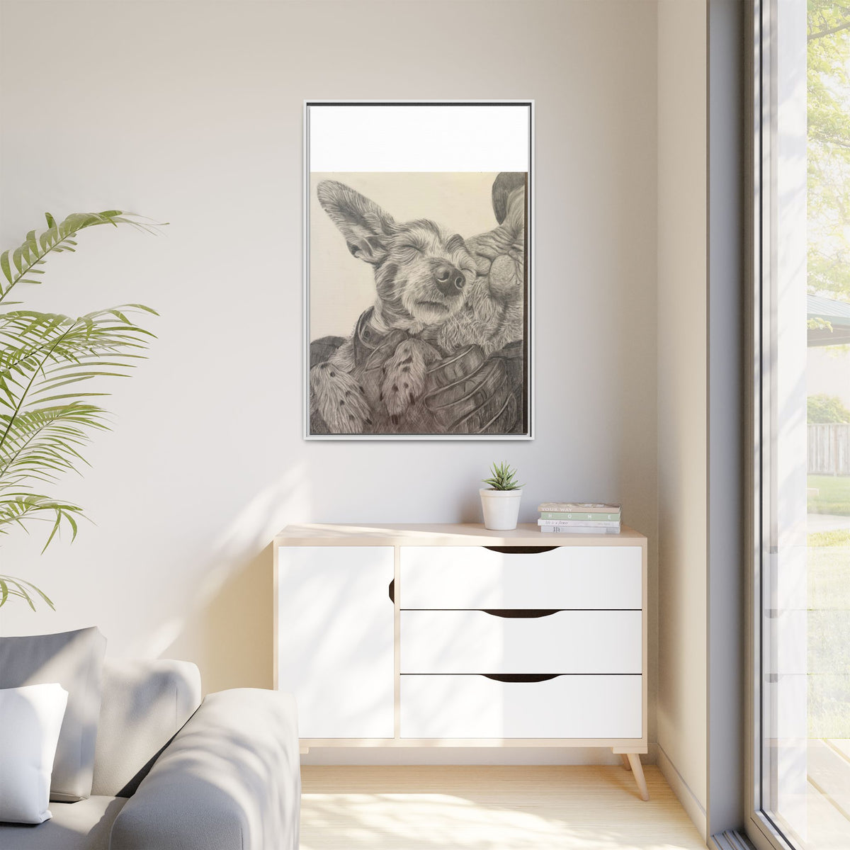 Love needs no address  Matte Canvas (Framed)