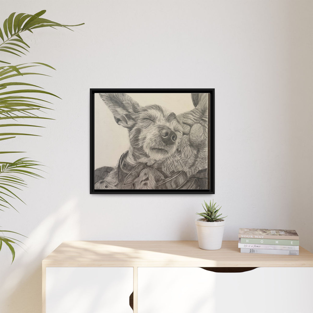 Love needs no address  Matte Canvas (Framed)