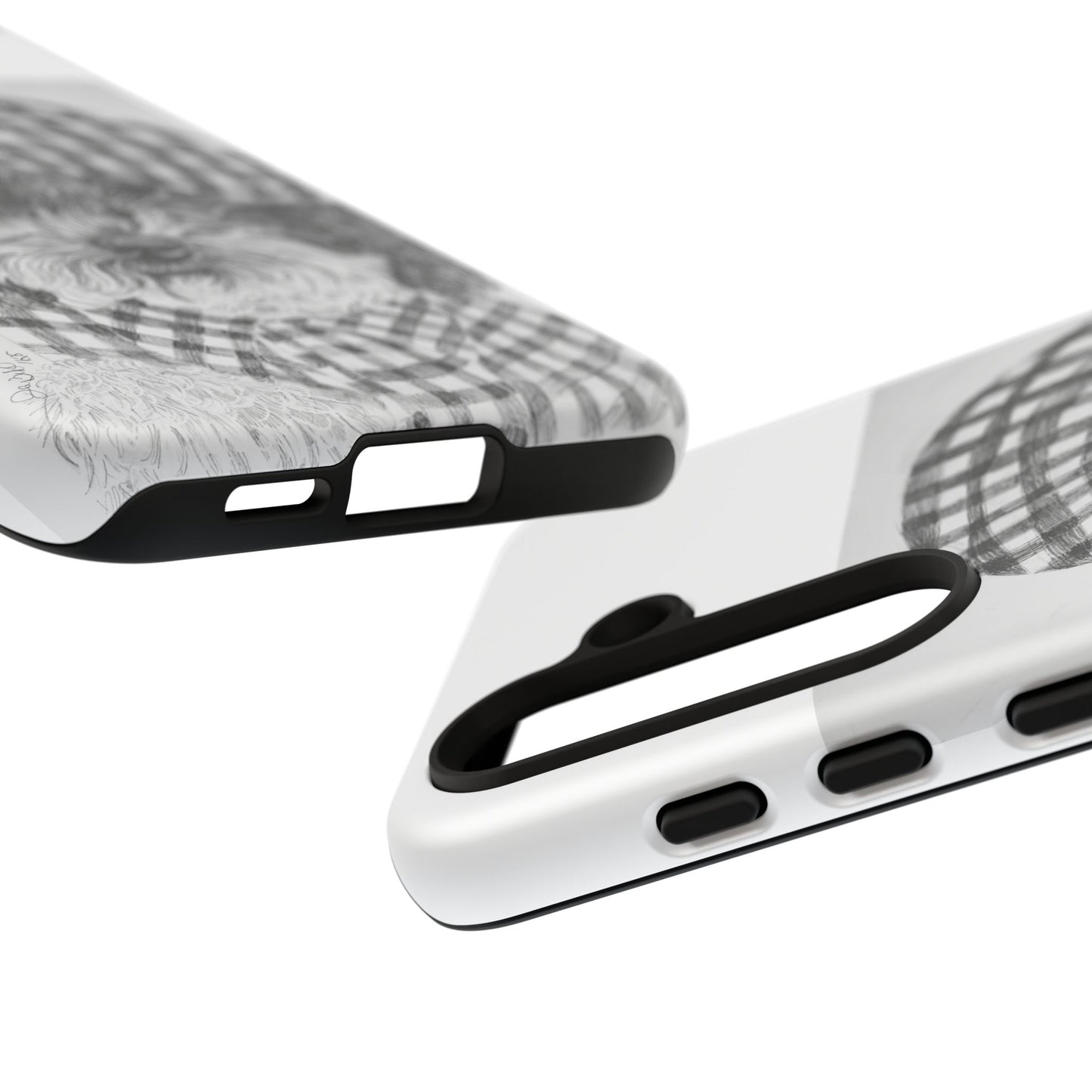 Cute Dog Phone Case — Flannel Elmer  in Plaid Hat
