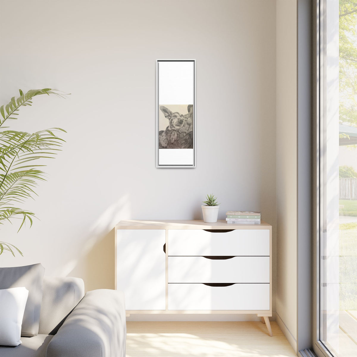 Love needs no address  Matte Canvas (Framed)