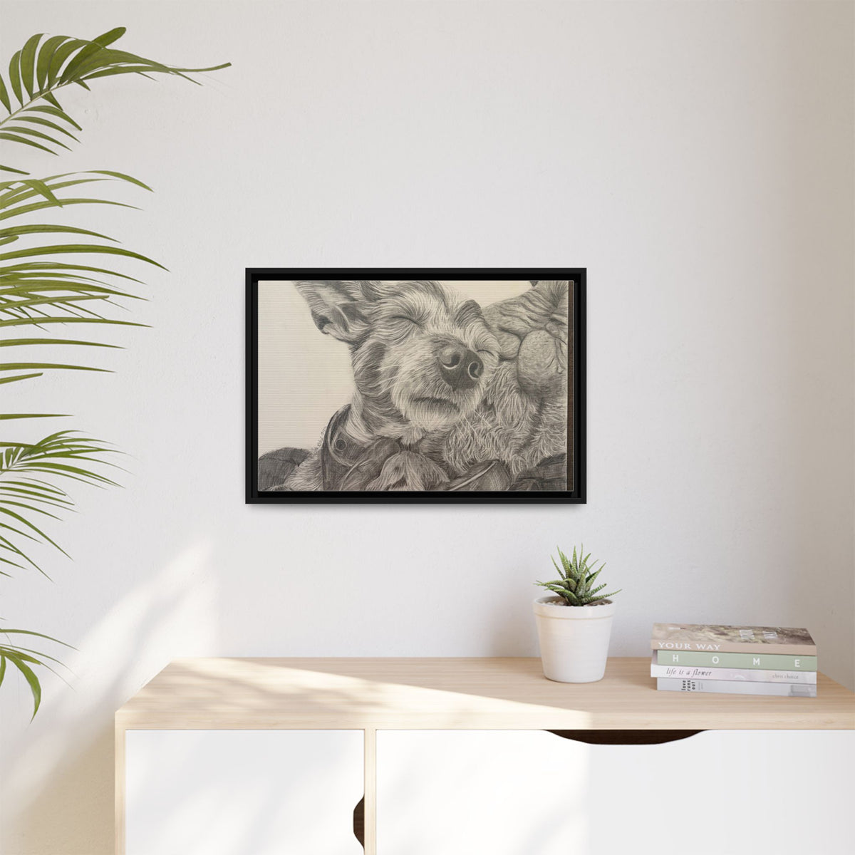 Love needs no address  Matte Canvas (Framed)