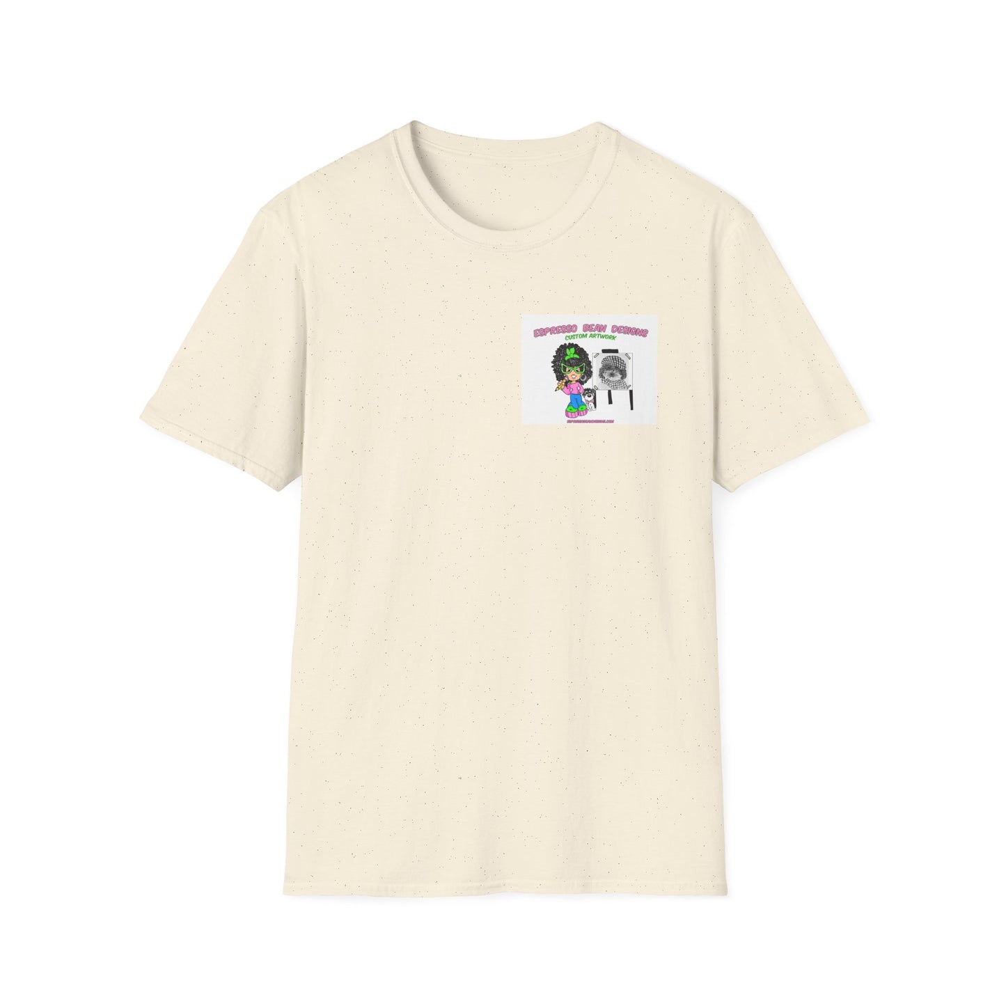 T-Shirt — Perky Pearl and Latte. I try not to bite