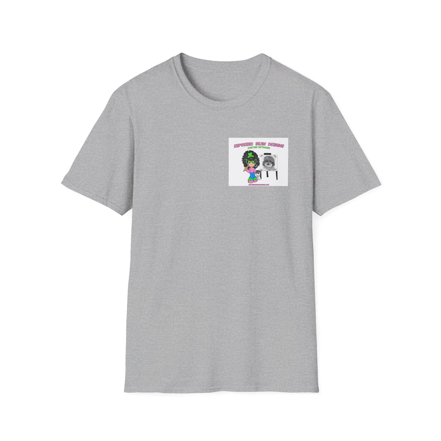 T-Shirt — Perky Pearl and Latte. I try not to bite