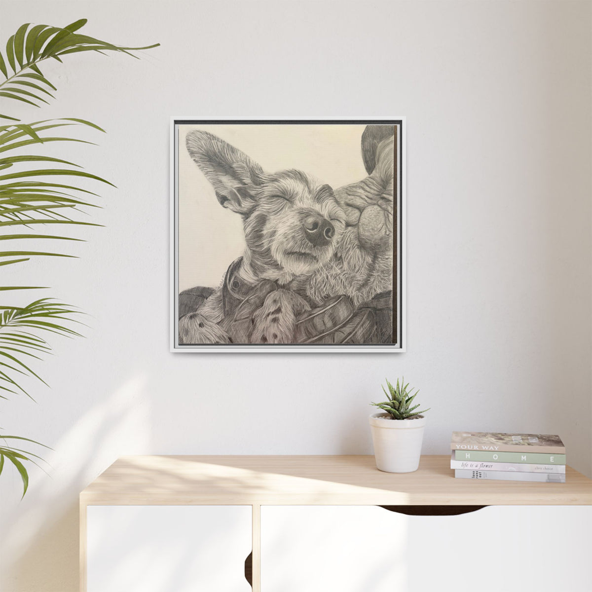 Love needs no address  Matte Canvas (Framed)