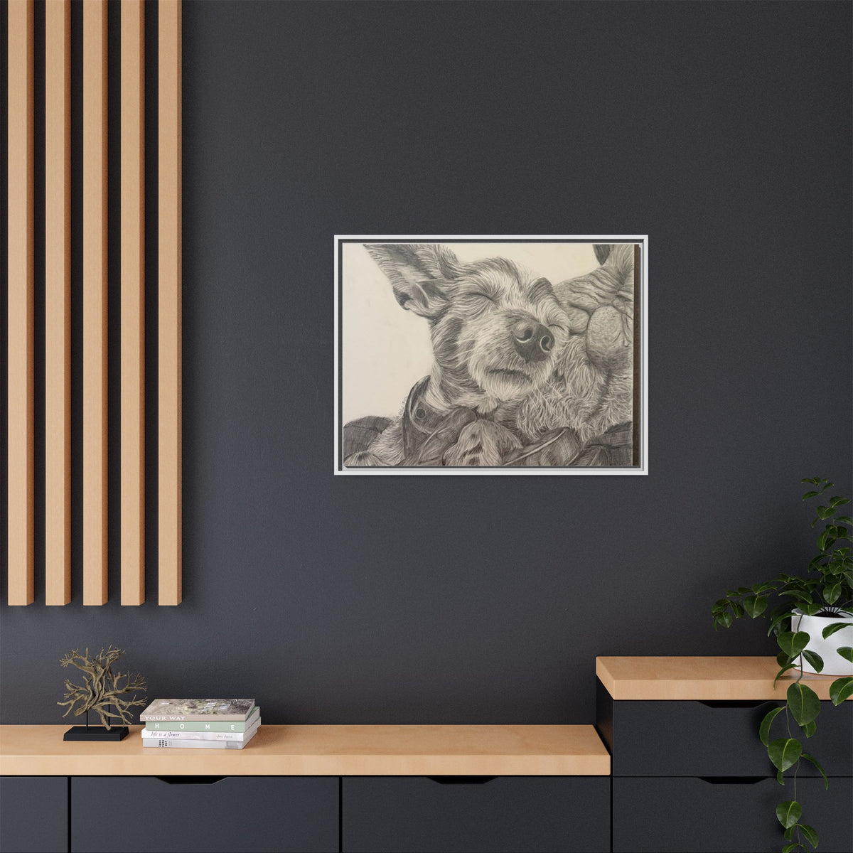 Love needs no address  Matte Canvas (Framed)