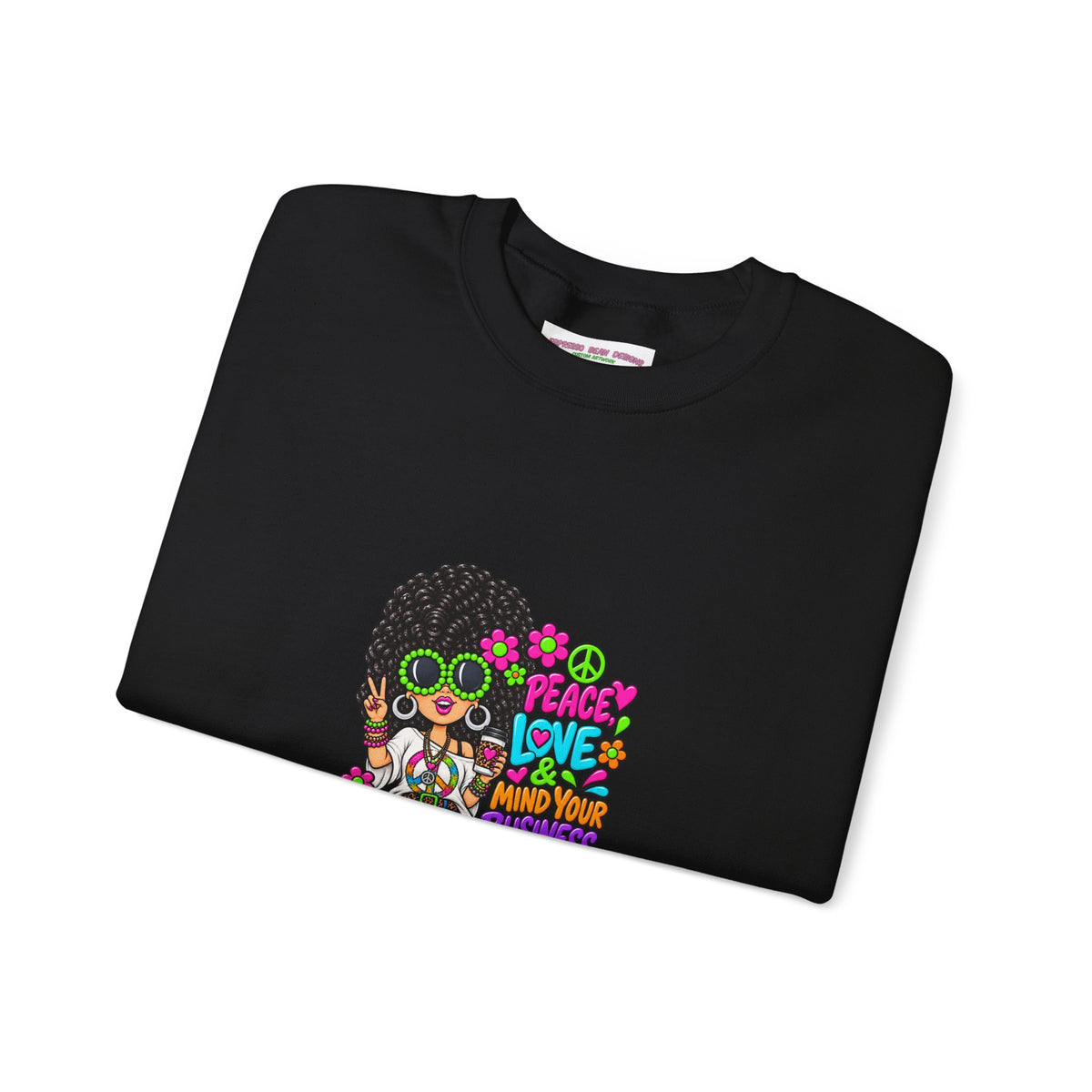 Retro Peace & Love Sweatshirt