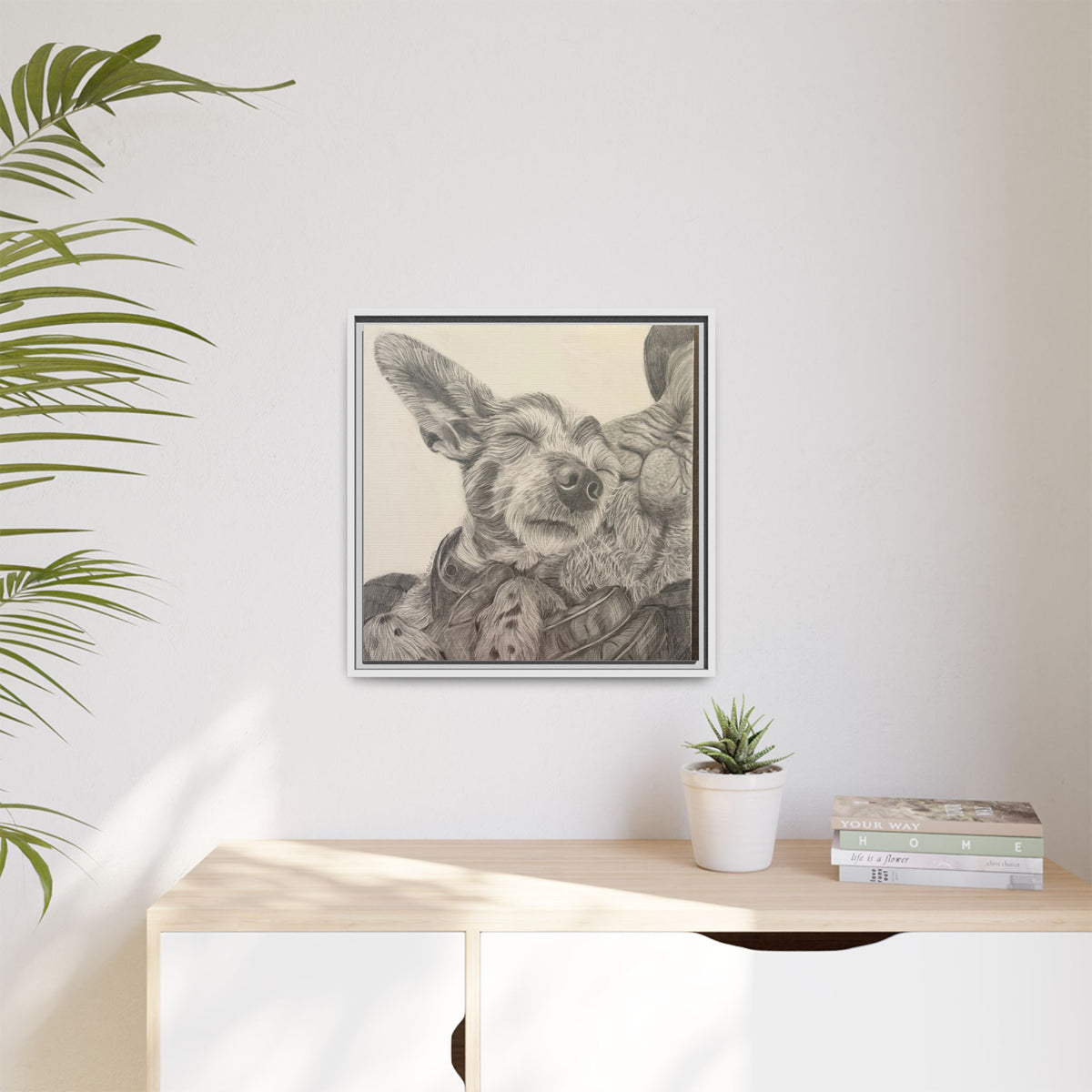 Love needs no address  Matte Canvas (Framed)