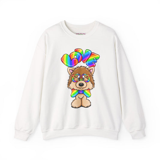 Love Pom with bow tie Unisex Heavy Blend™ Crewneck Sweatshirt