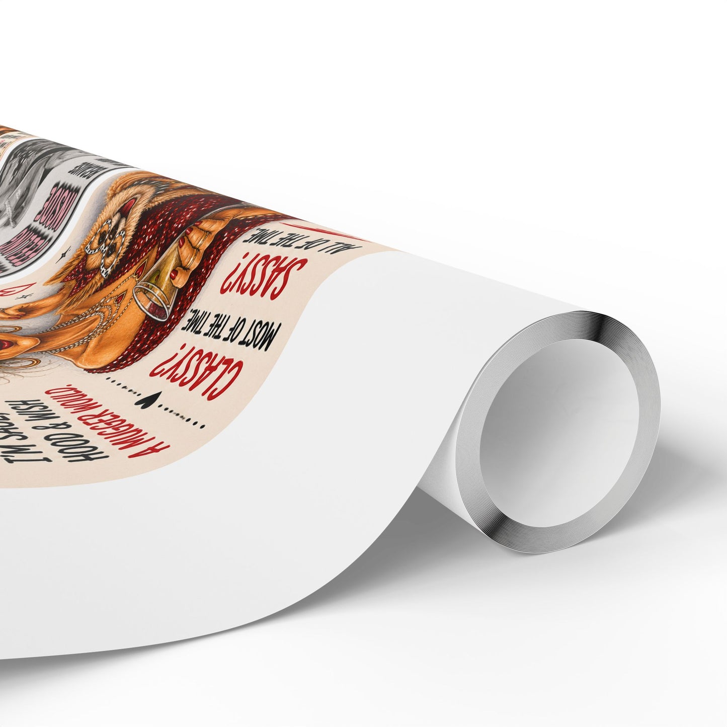 Perky Pearl and Latte Wrapping Paper Roll