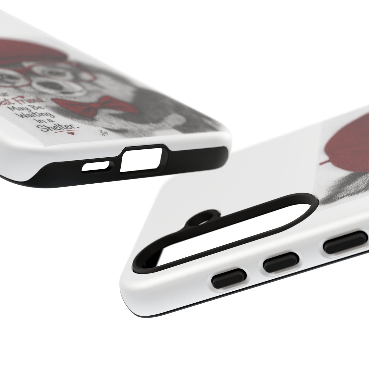 Rescue Pup Art Phone Case – "Your Best Friend May Be Waiting in a Shelter"
