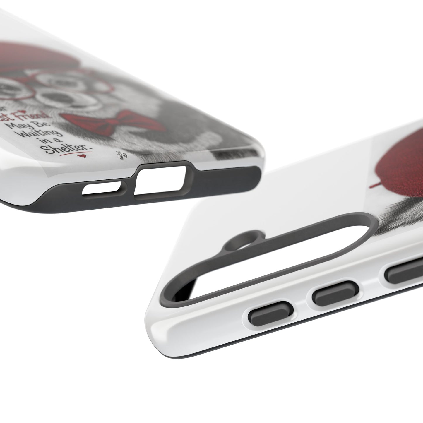 Rescue Pup Art Phone Case – "Your Best Friend May Be Waiting in a Shelter"