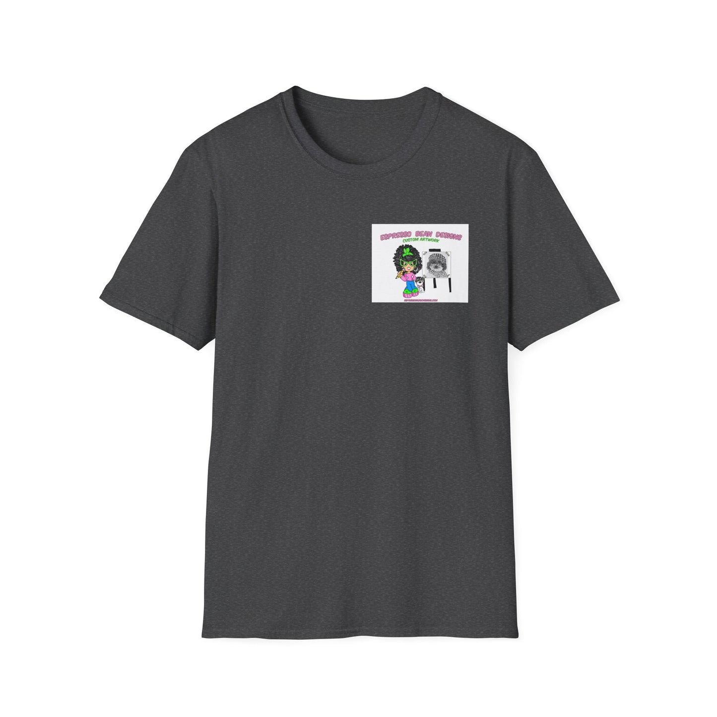 T-Shirt — Perky Pearl and Latte. I try not to bite