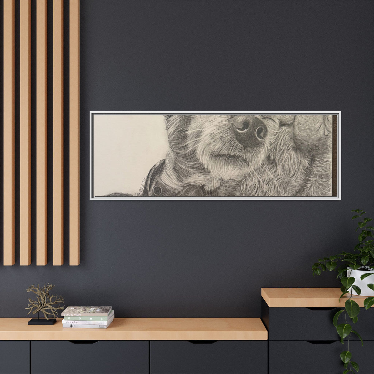 Love needs no address  Matte Canvas (Framed)
