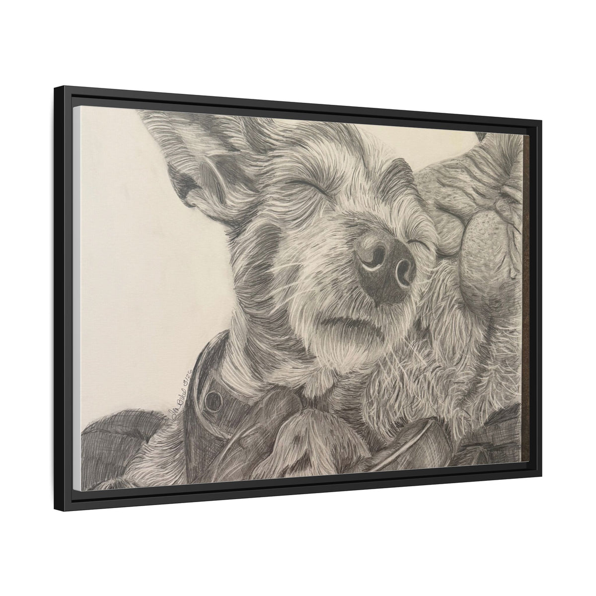 Love needs no address  Matte Canvas (Framed)