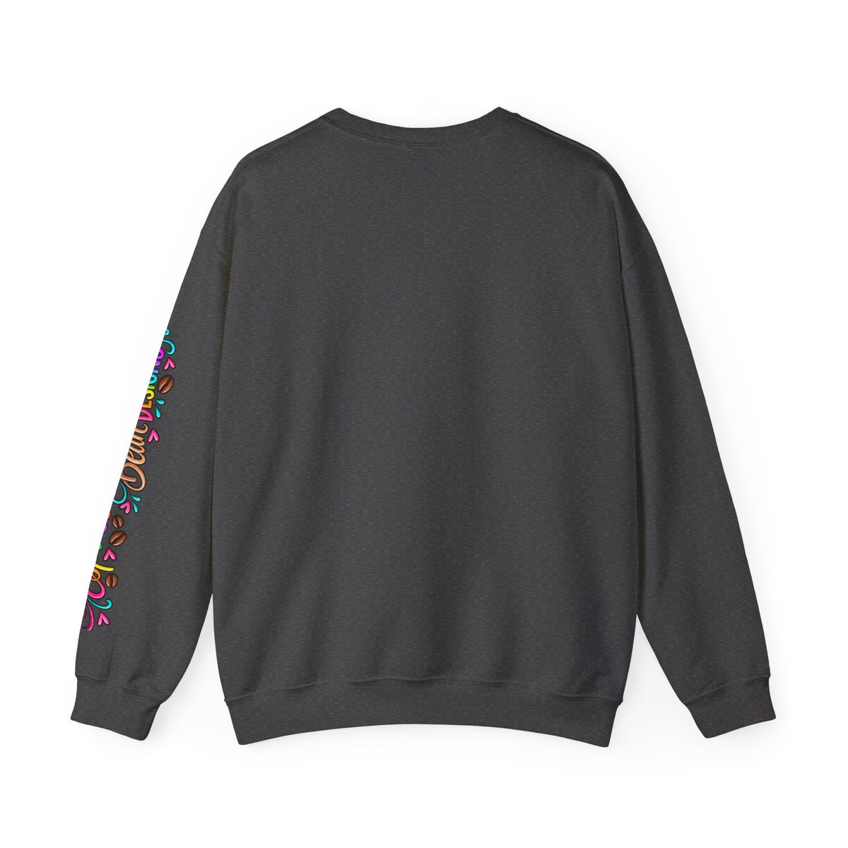 Cute Dog Crewneck Sweatshirt — "Cute With A Little Attitude" Colorful Puppy Design