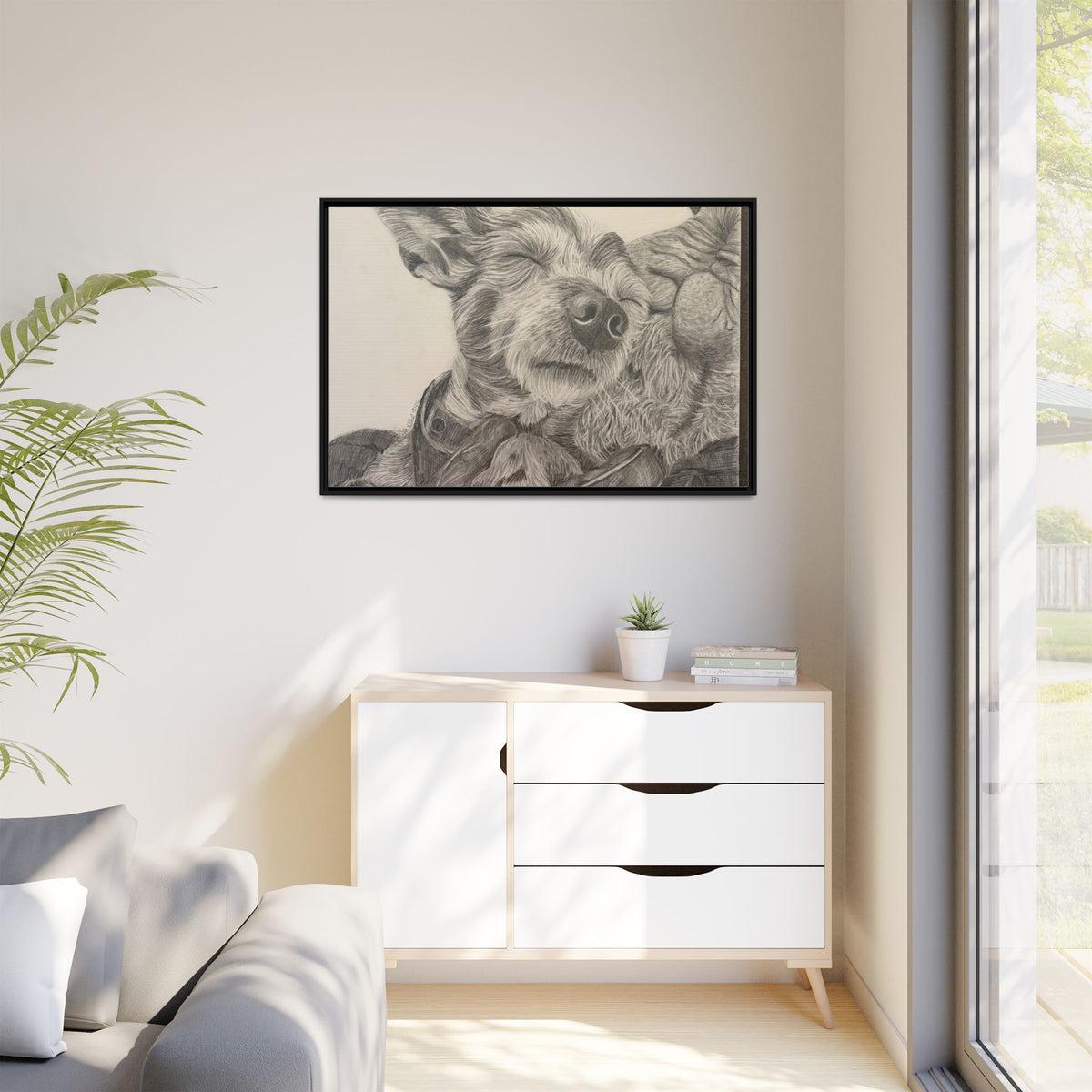 Love needs no address  Matte Canvas (Framed)