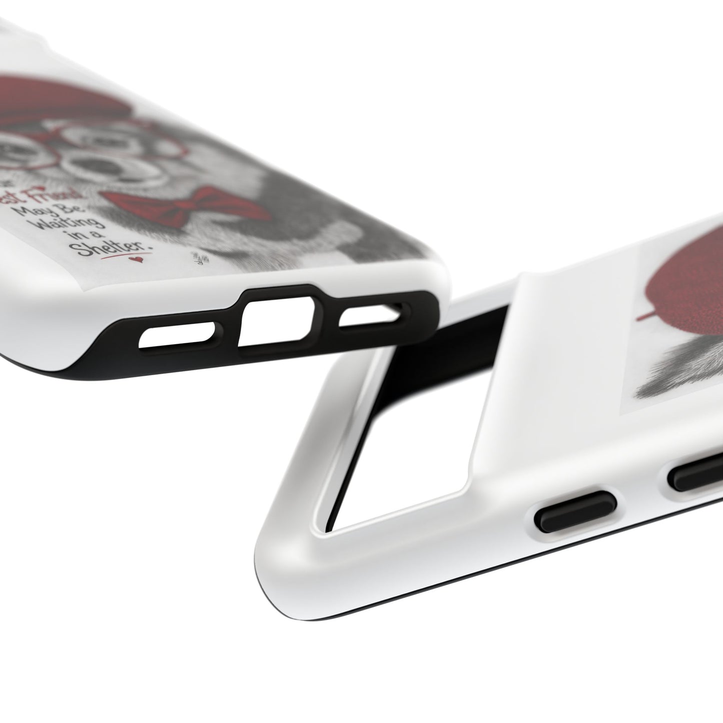 Rescue Pup Art Phone Case – "Your Best Friend May Be Waiting in a Shelter"