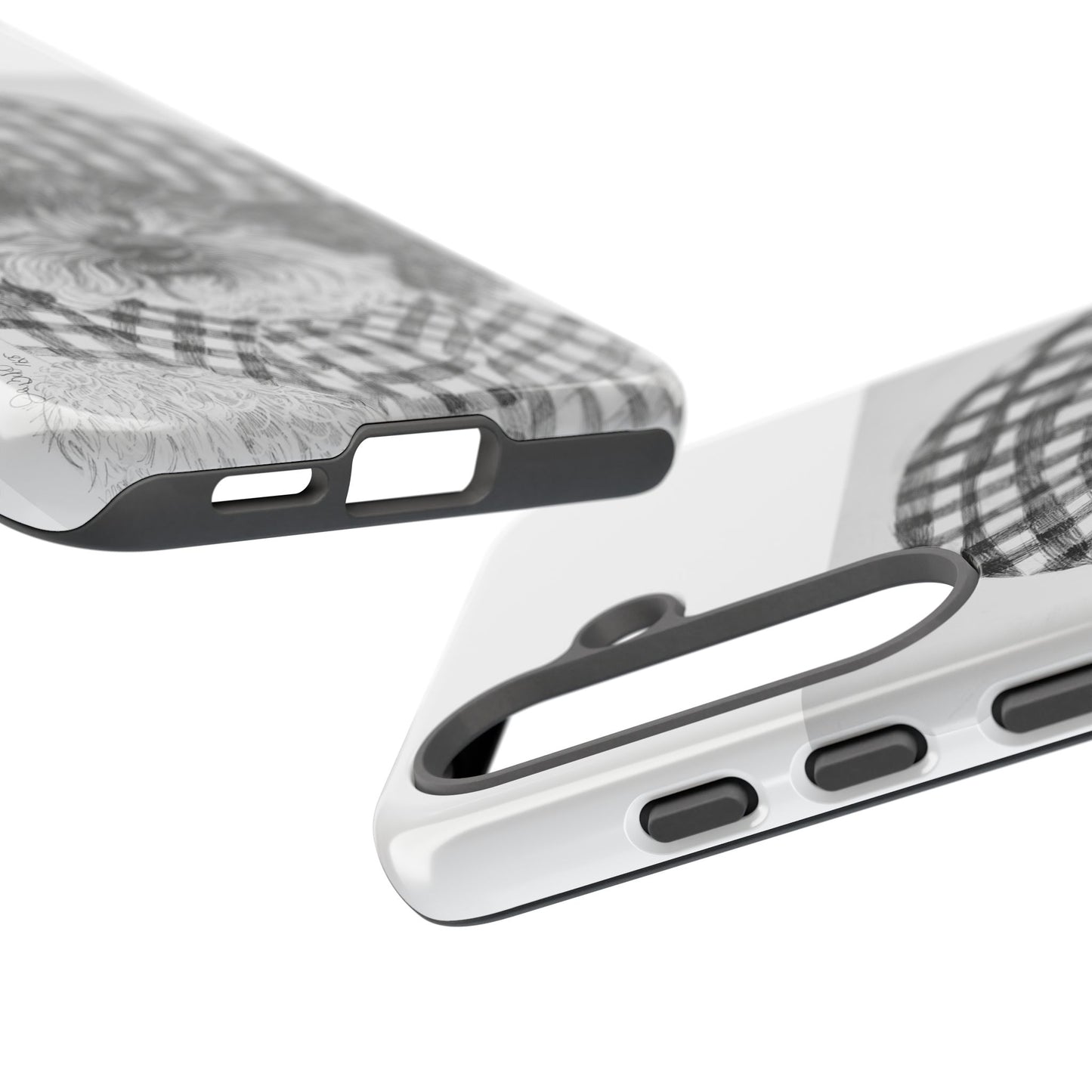 Cute Dog Phone Case — Flannel Elmer  in Plaid Hat