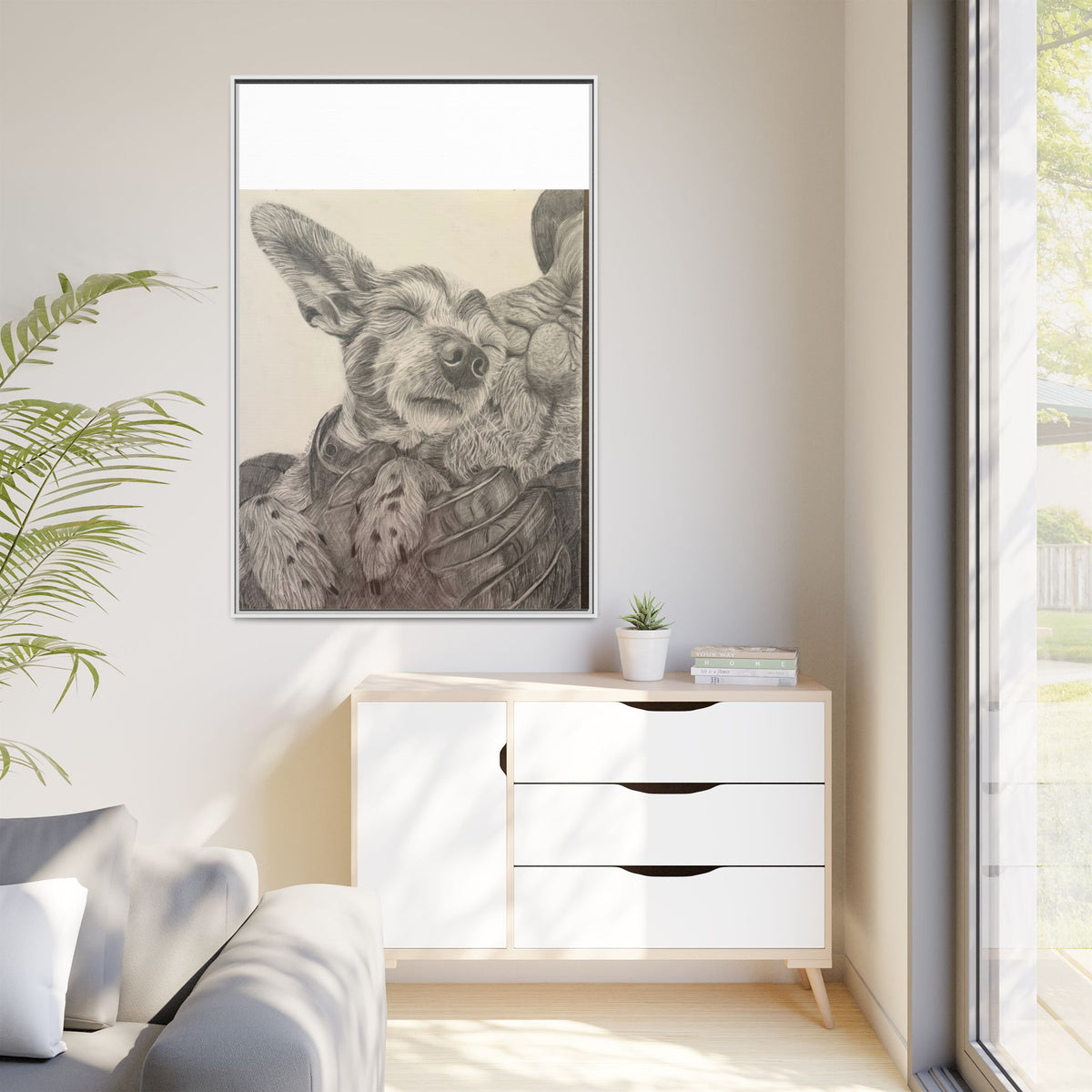 Love needs no address  Matte Canvas (Framed)