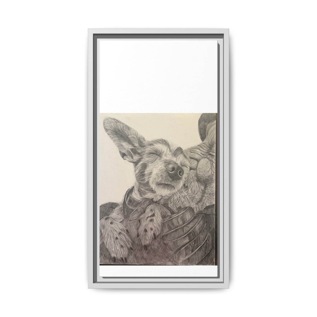 Love needs no address  Matte Canvas (Framed)