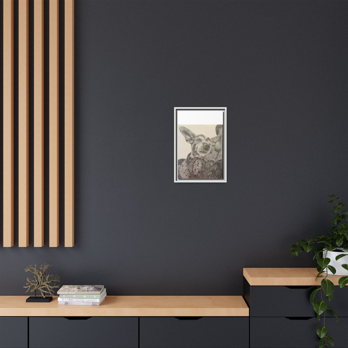 Love needs no address  Matte Canvas (Framed)