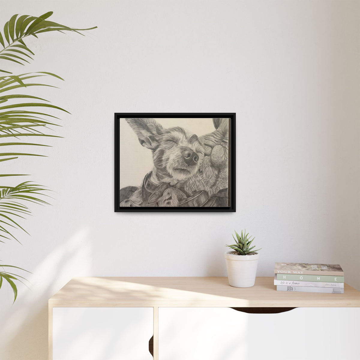 Love needs no address  Matte Canvas (Framed)