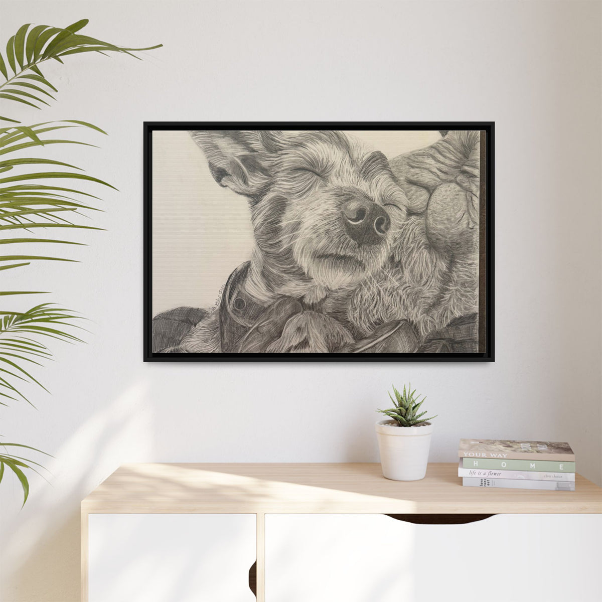 Love needs no address  Matte Canvas (Framed)