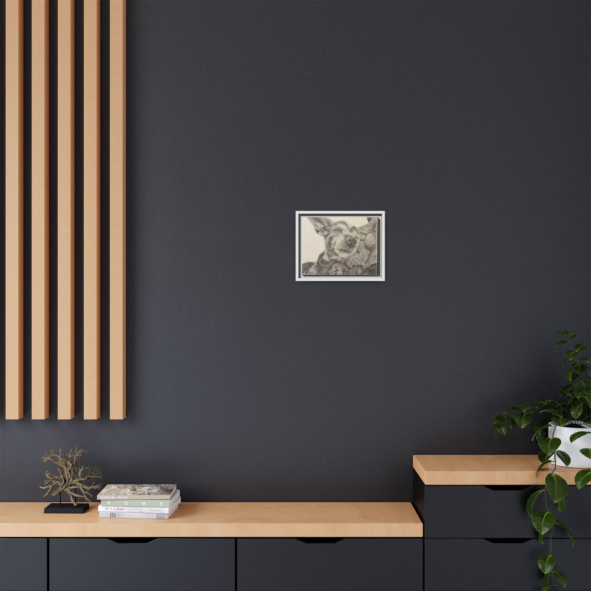 Love needs no address  Matte Canvas (Framed)