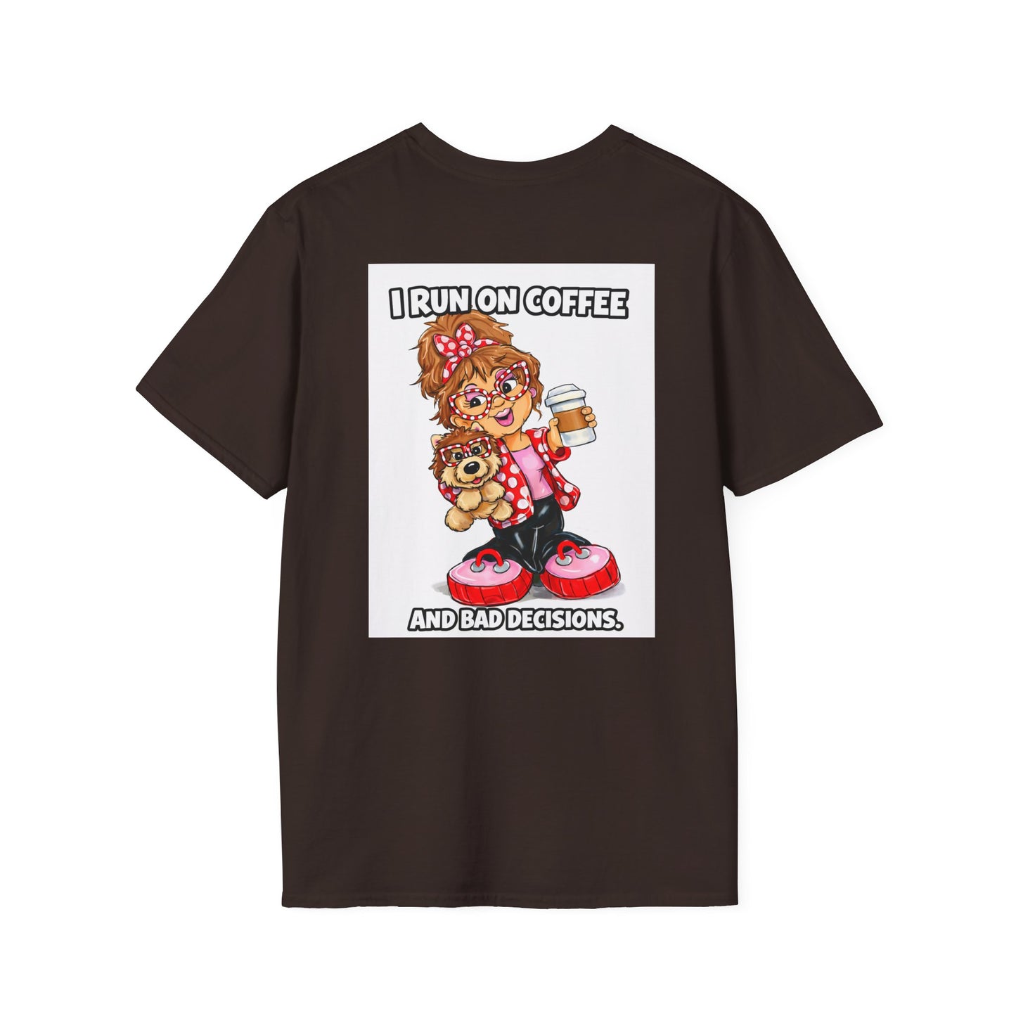 T-Shirt — I run on coffee