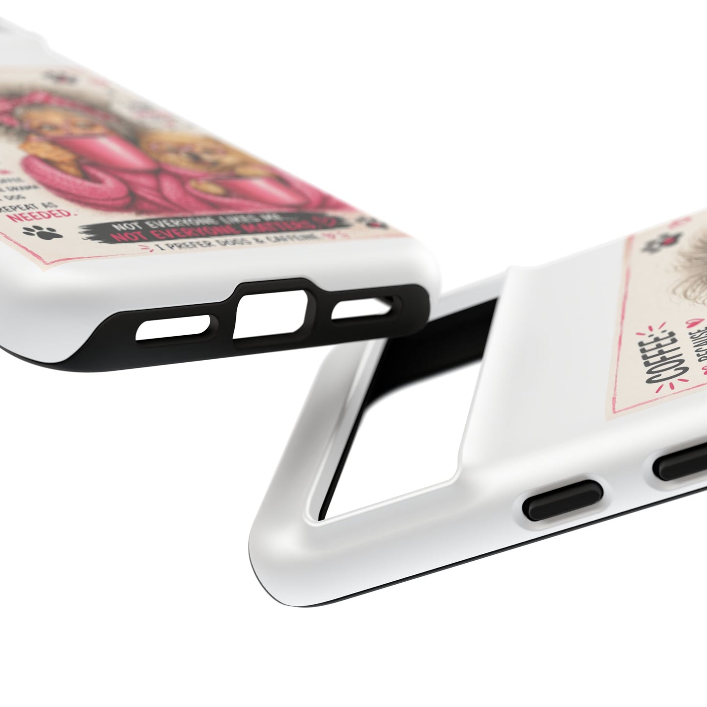 Perky Pearl and LattePhone Case — Funny "Adulting Is Hard" Cozy Design