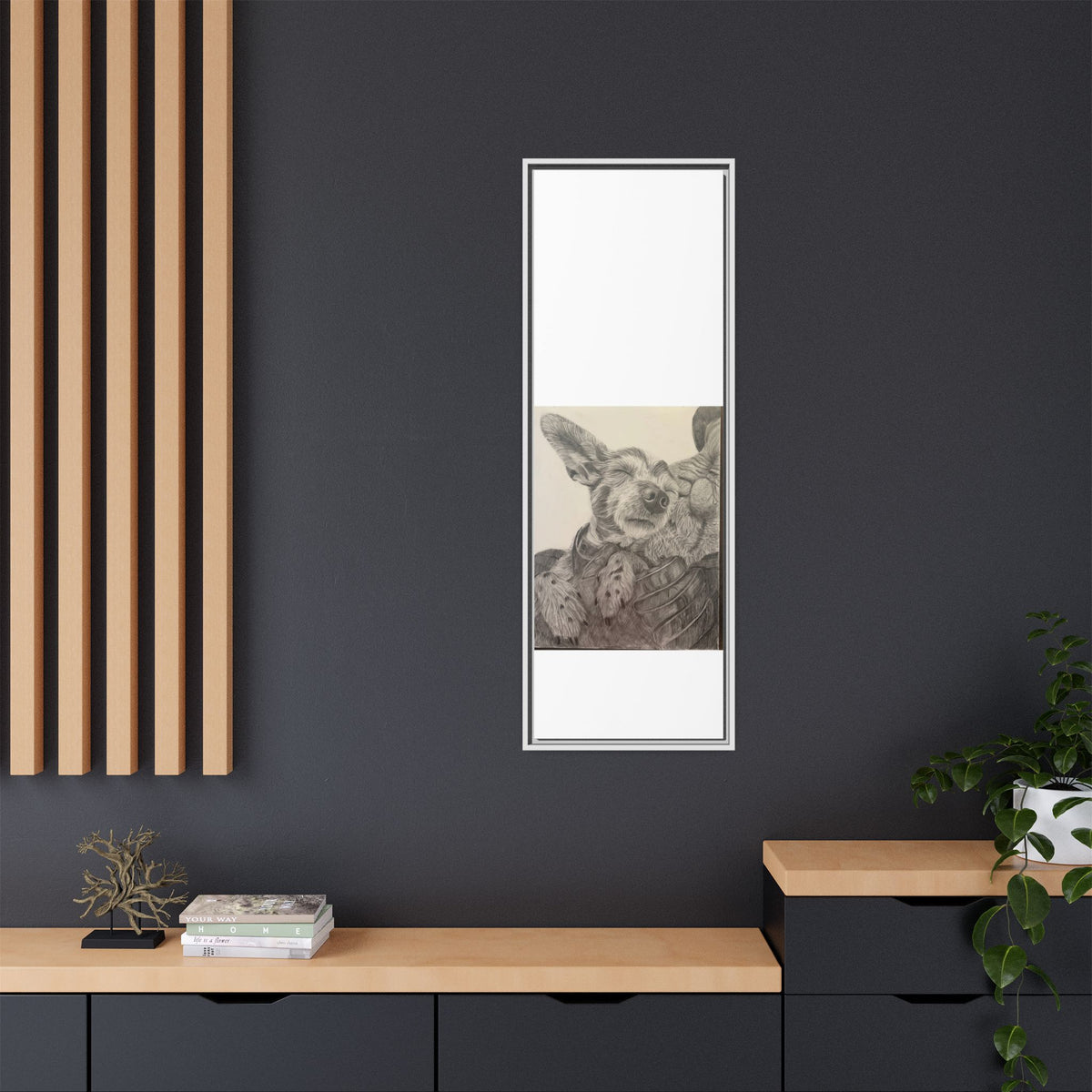 Love needs no address  Matte Canvas (Framed)