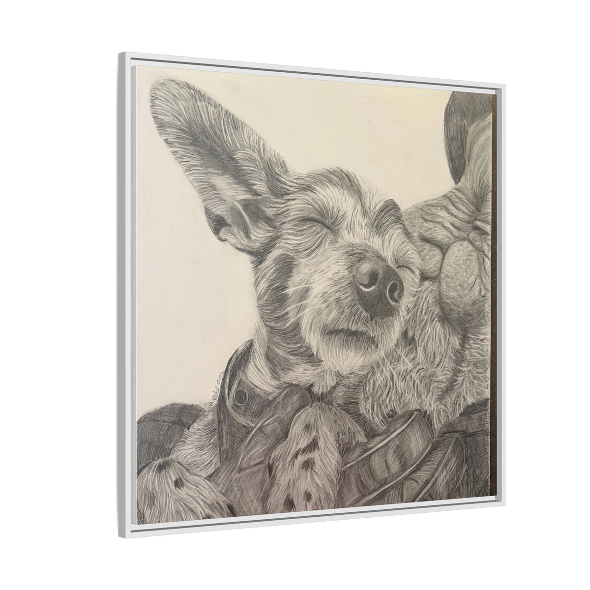 Love needs no address  Matte Canvas (Framed)