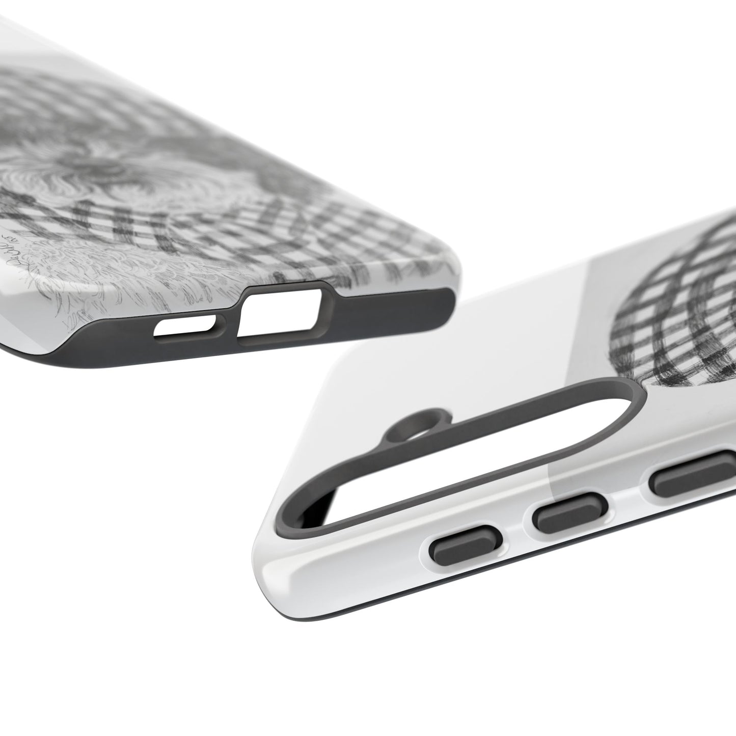 Cute Dog Phone Case — Flannel Elmer  in Plaid Hat