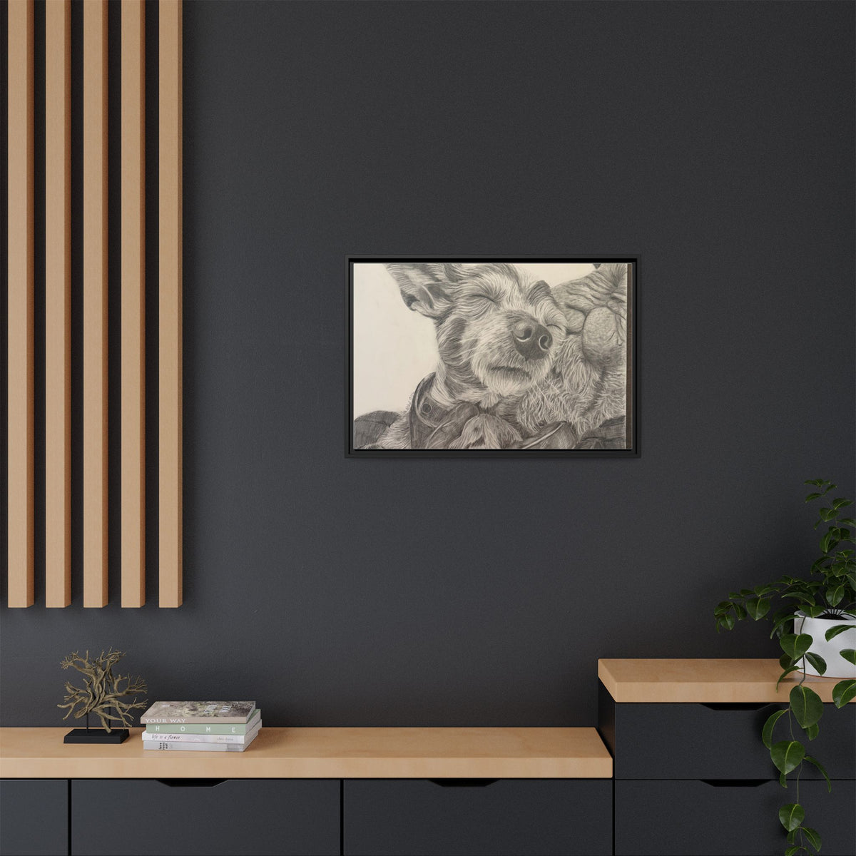 Love needs no address  Matte Canvas (Framed)
