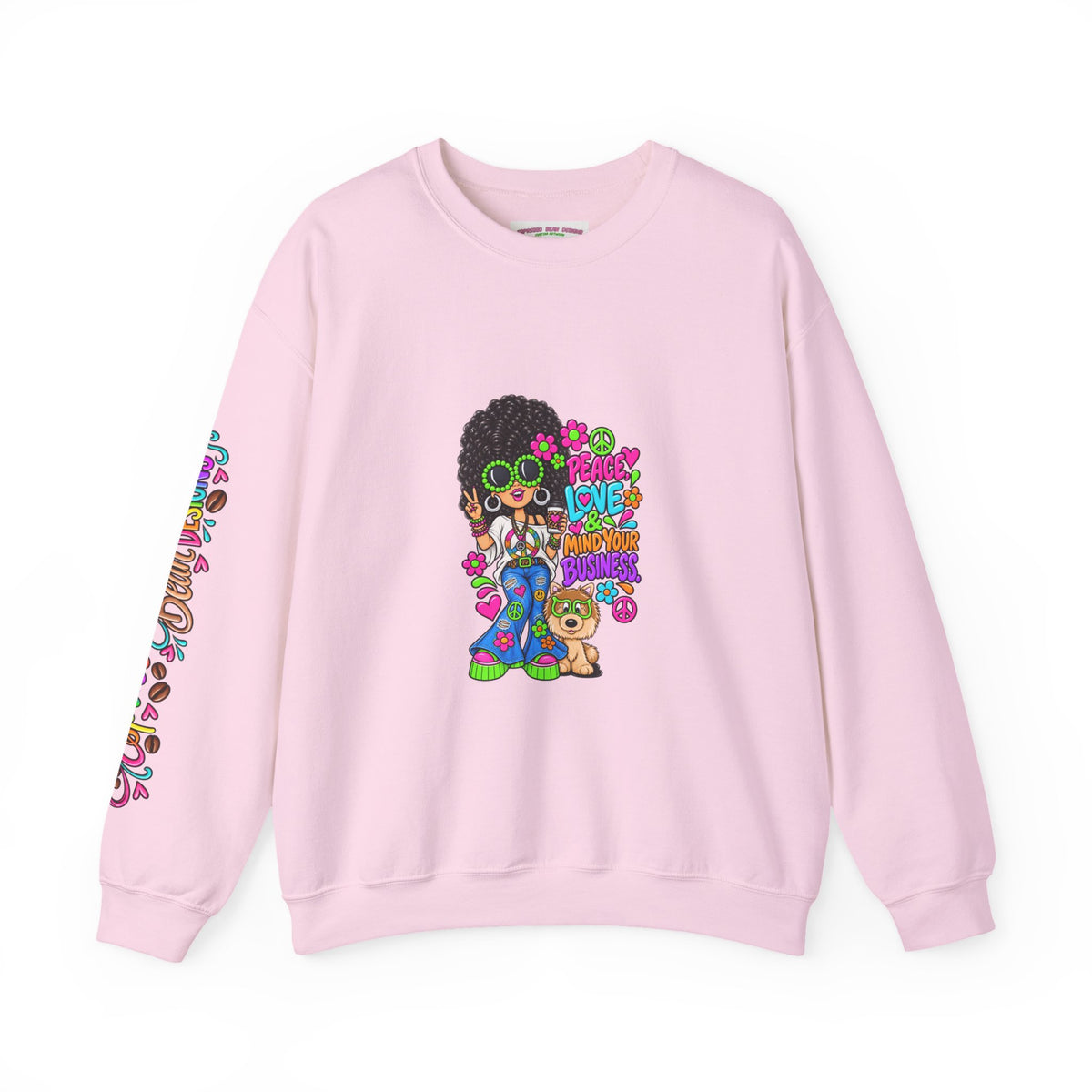 Retro Peace & Love Sweatshirt