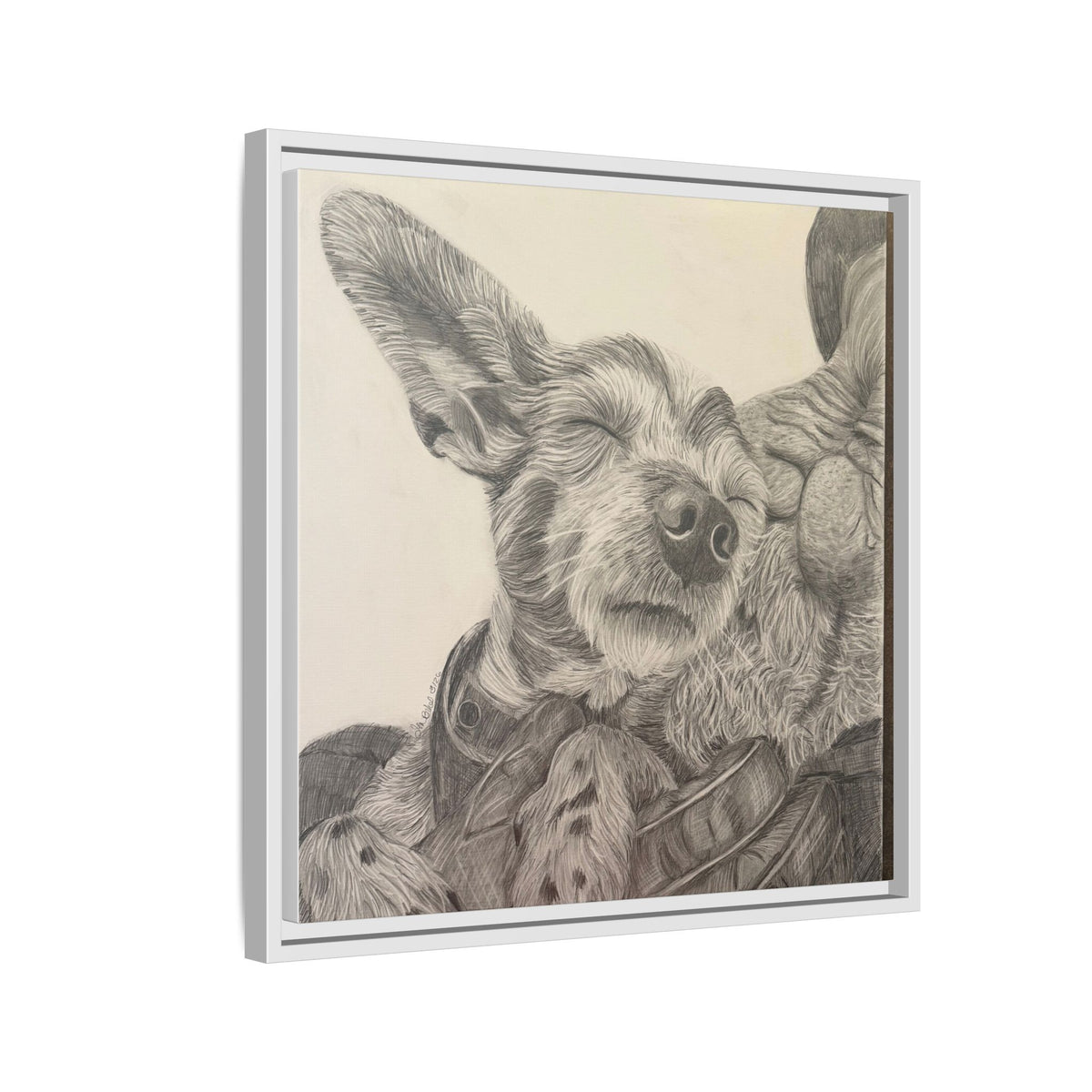 Love needs no address  Matte Canvas (Framed)