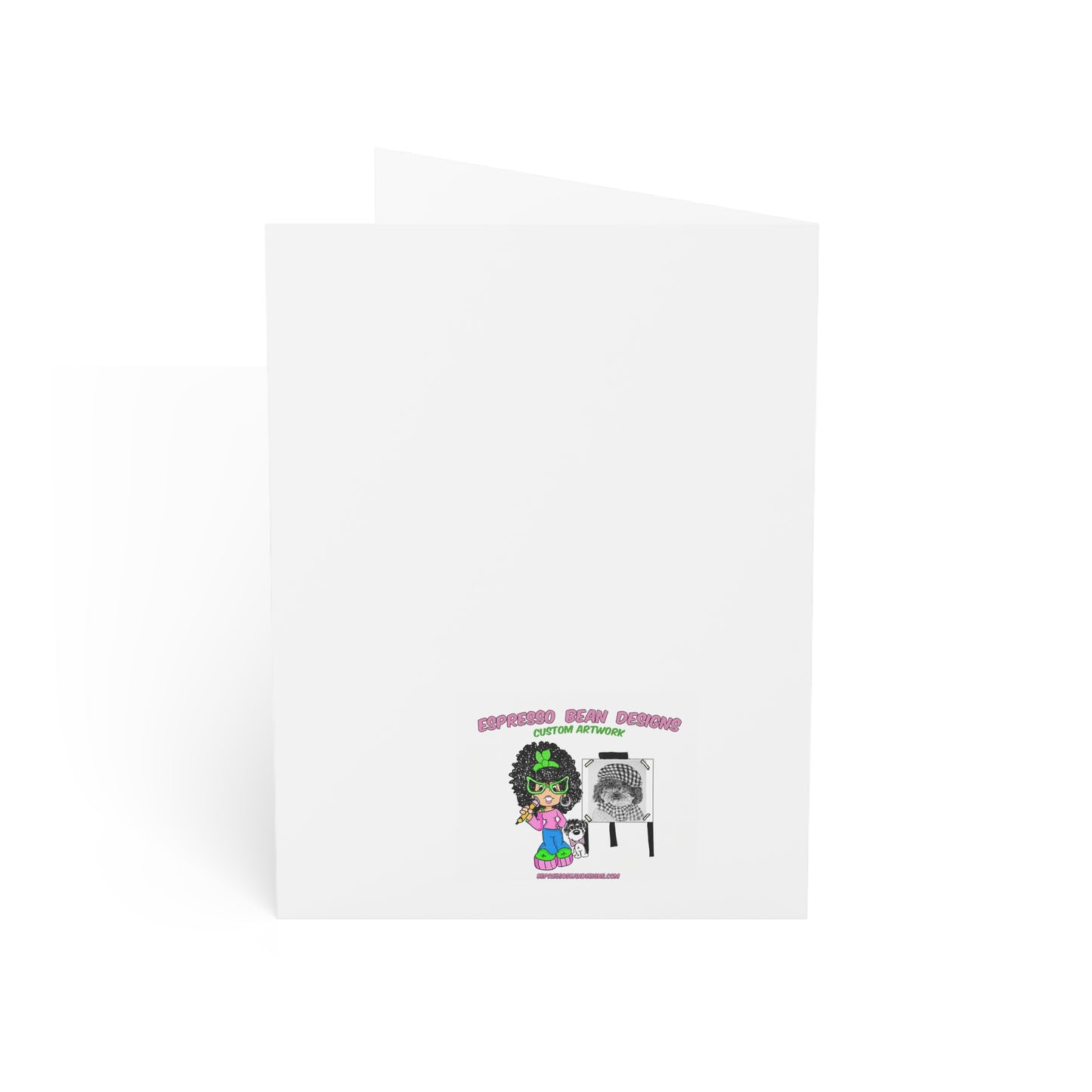 In Loving Memory Pet Sympathy Greeting Card — Butterfly Dog Memorial Card (1/10/30/50 pcs)