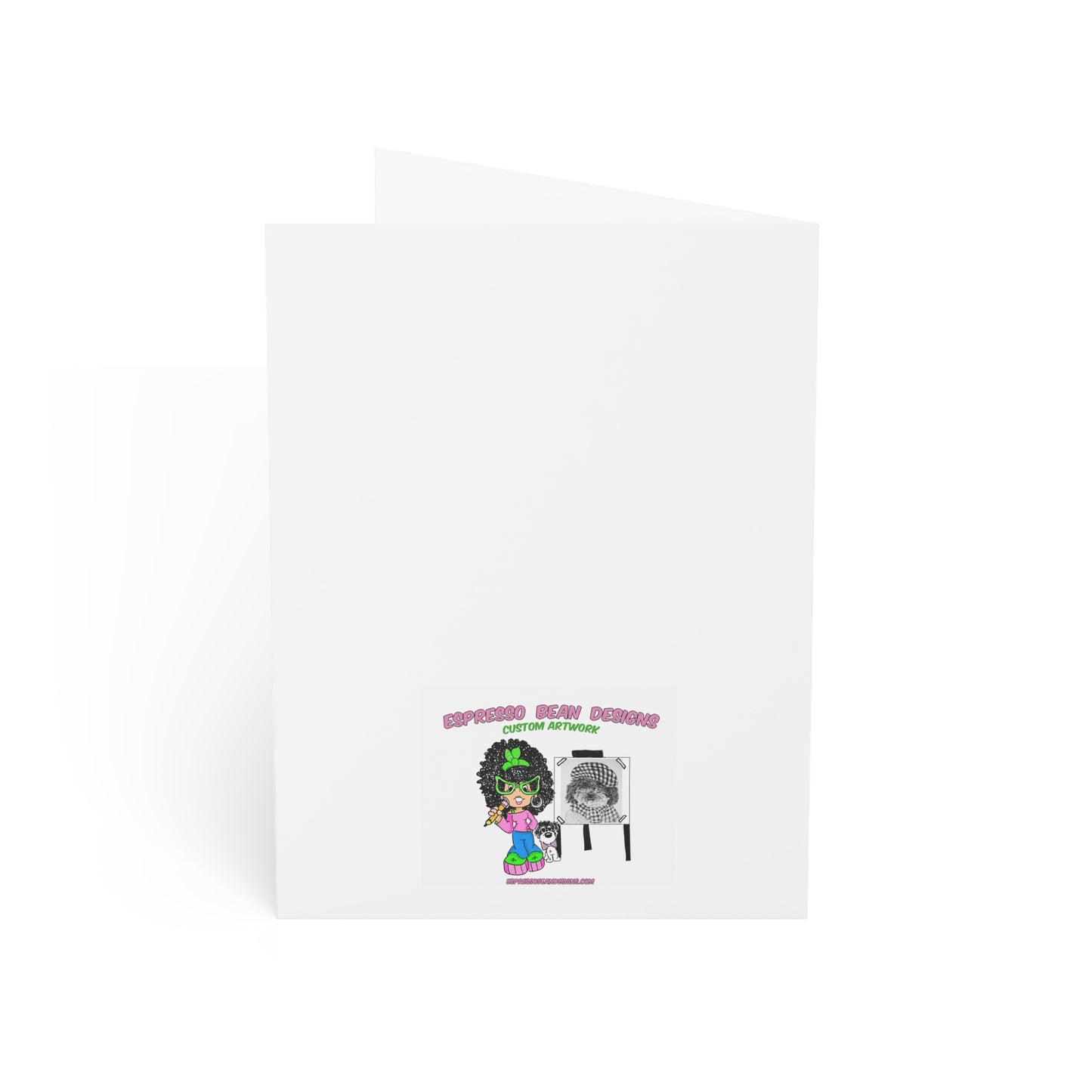 Christmas Puppy Holiday Greeting Cards — 'Wishing You Peace, Love & Happy Memories' (1/10/30/50pcs)